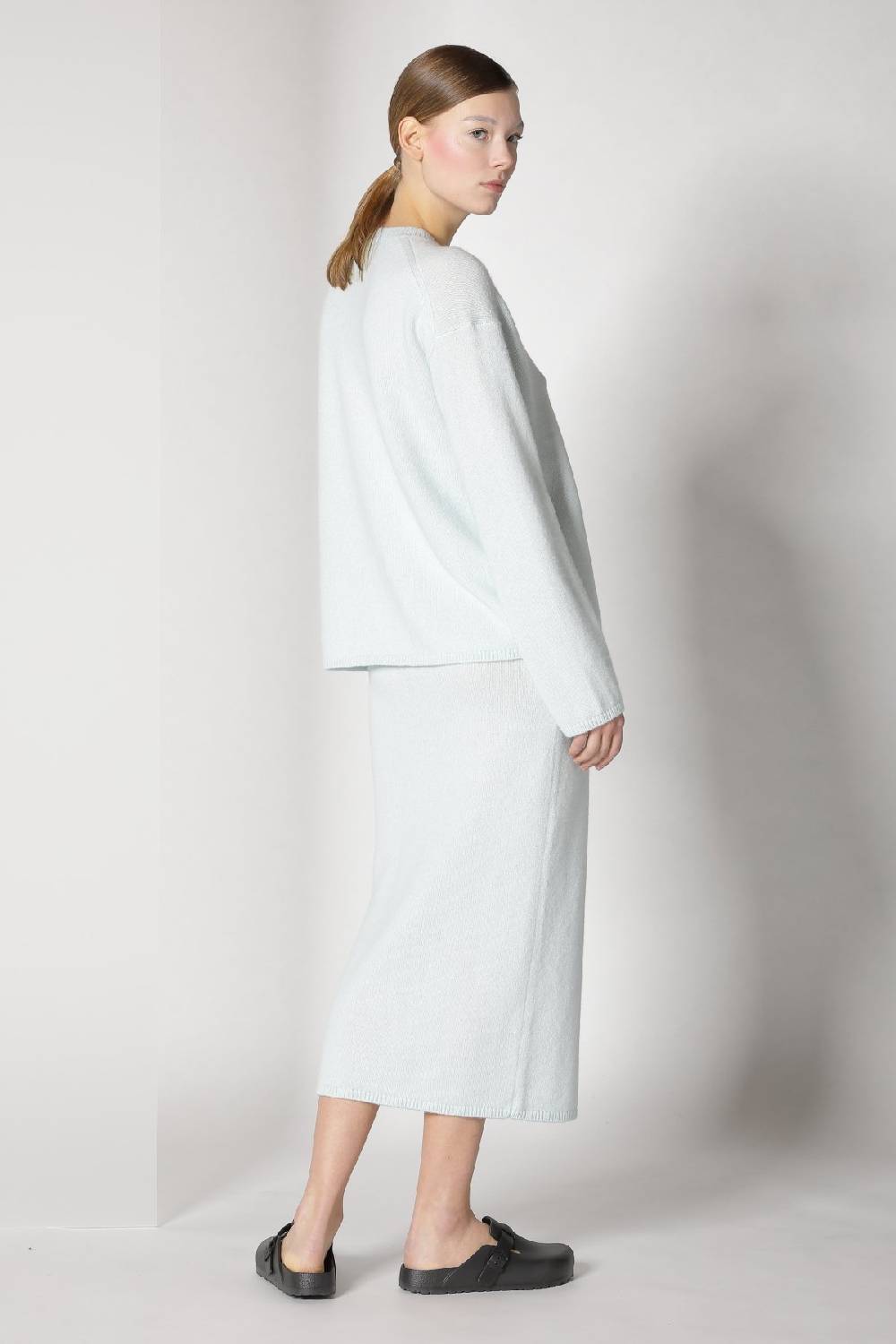 Sminfinity blurry ribbed scarf + blurry crew jumper + blurry tulip skirt Saisonale Angebote