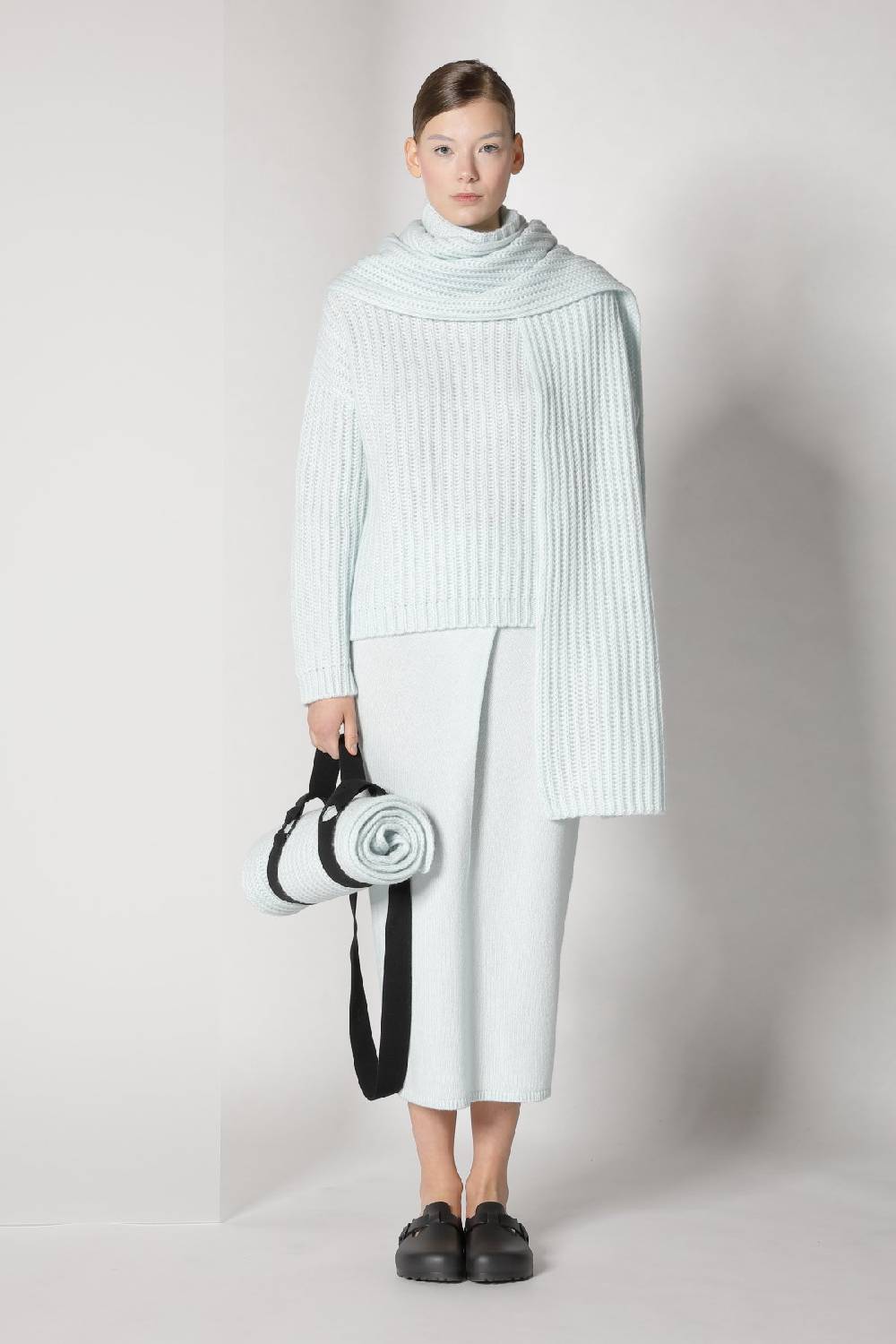 Sminfinity blurry ribbed scarf + blurry ribbed turtleneck + blurry tulip skirt Kauf eins, bekomm eins gratis