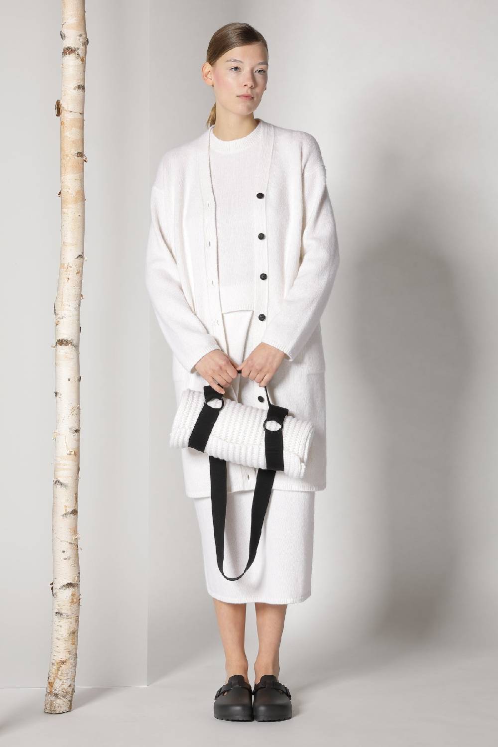 Sminfinity blurry long cardigan + blurry crew top + blurry tulip skirt Tägliche Deals