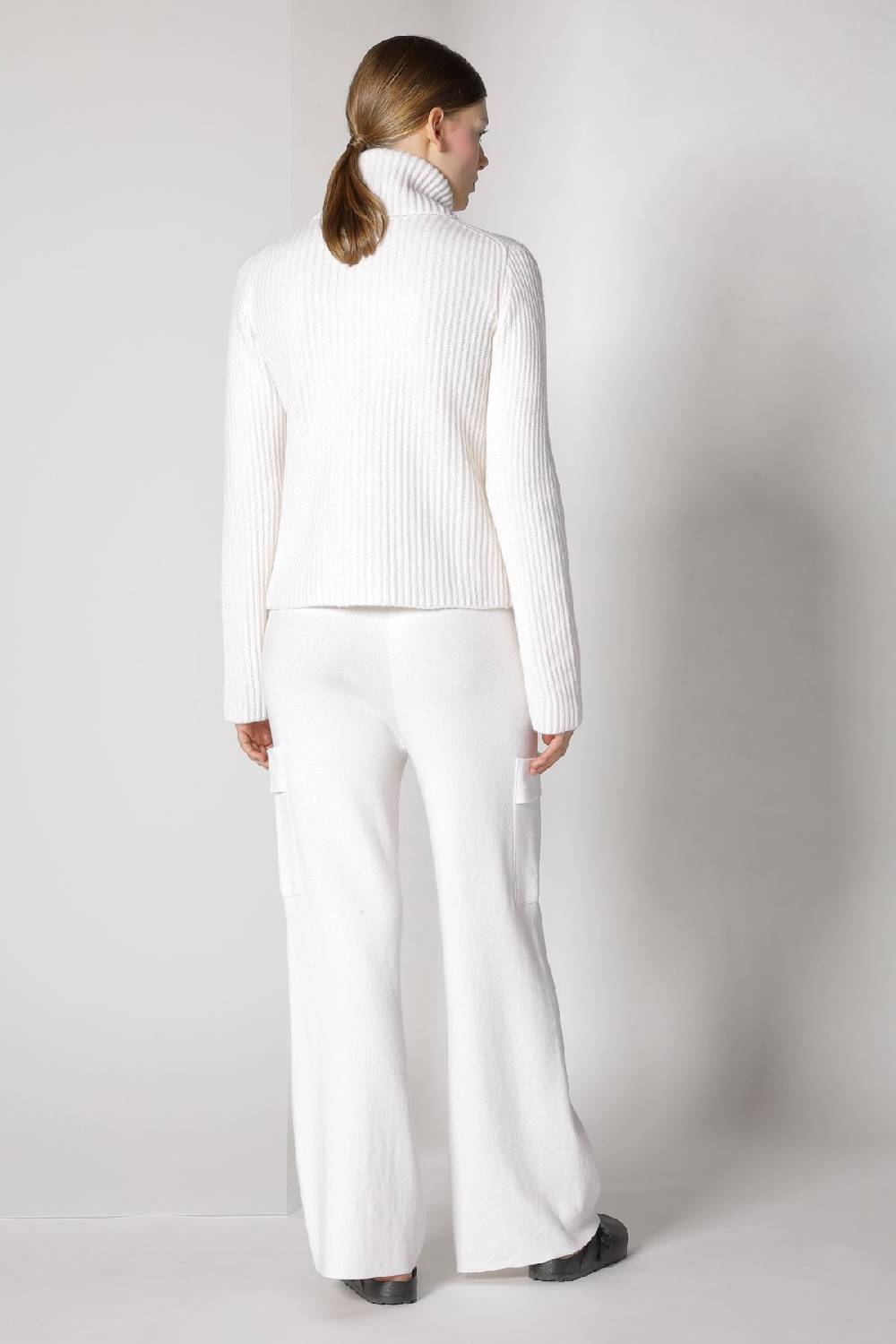 Sminfinity blurry ribbed zip-jacket + cargo bellbottom pants VIP-Rabatte