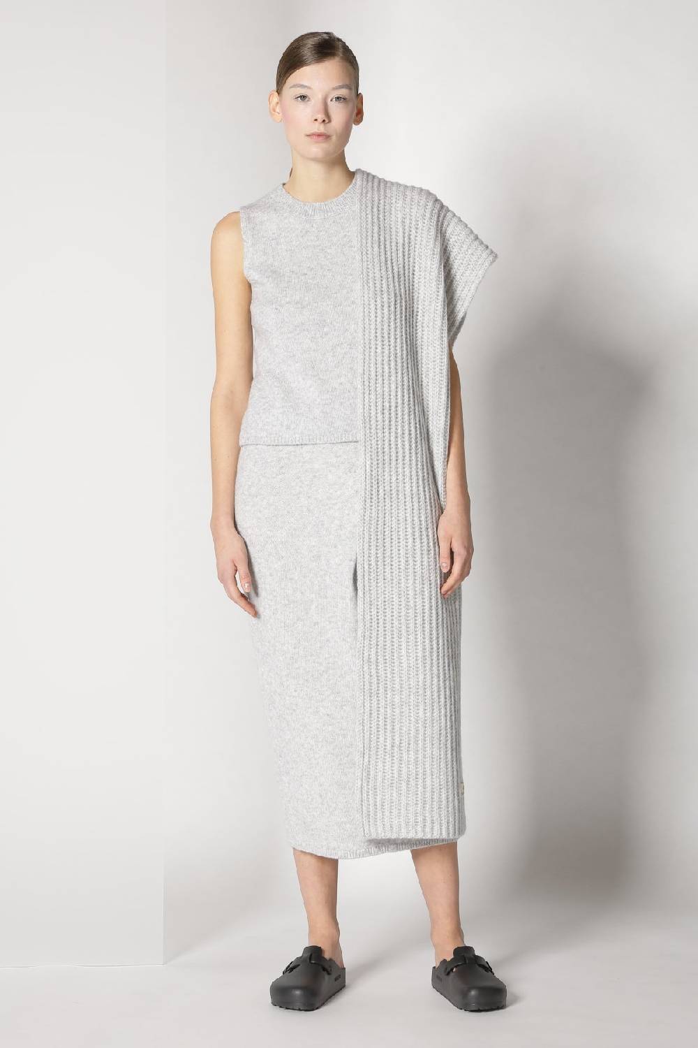 Sminfinity blurry ribbed scarf + blurry crew top + blurry tulip skirt Begrenzte Freigabe