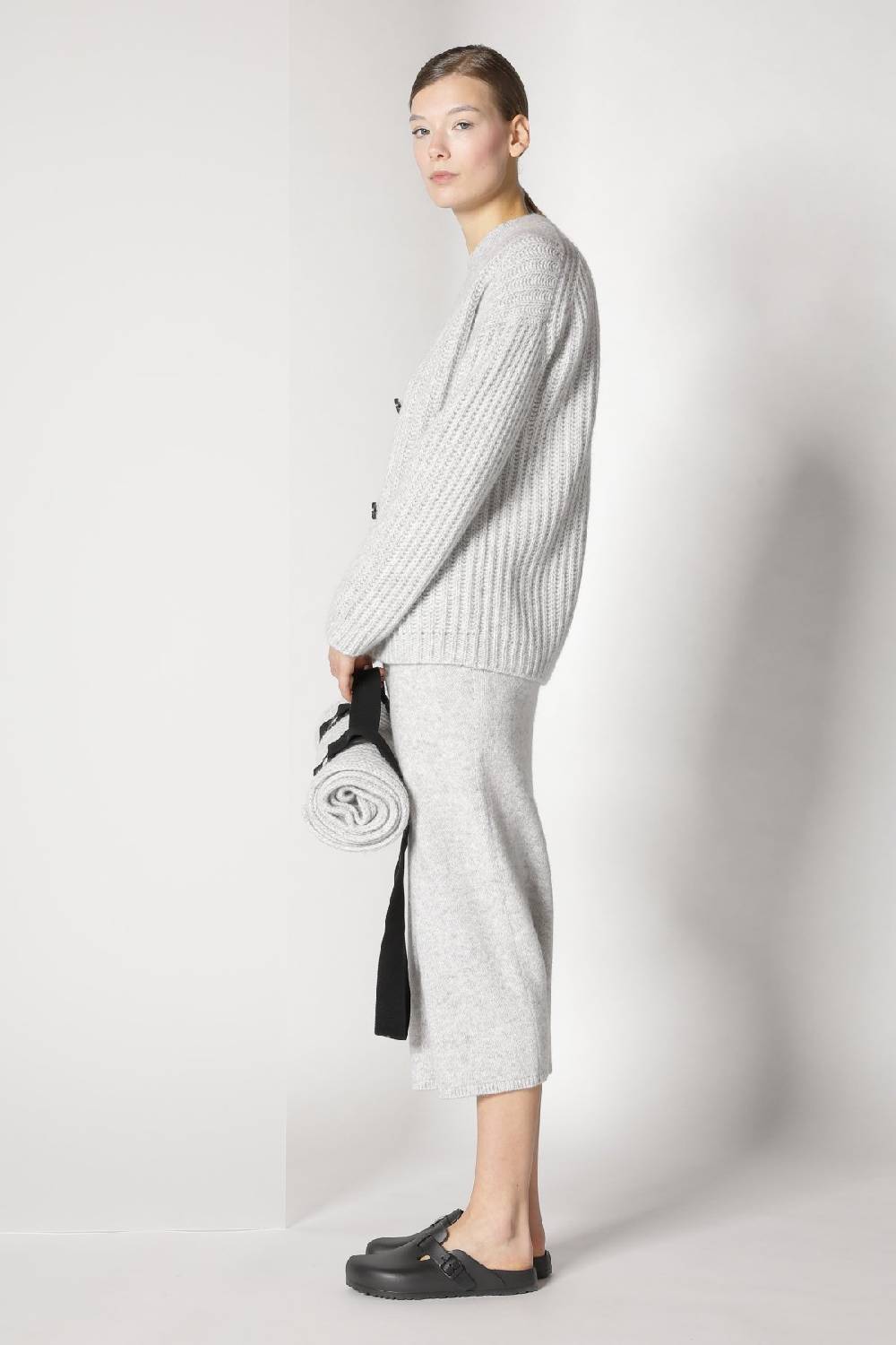 Sminfinity blurry ribbed cardigan + blurry crew top + blurry tulip skirt Neueste Stile