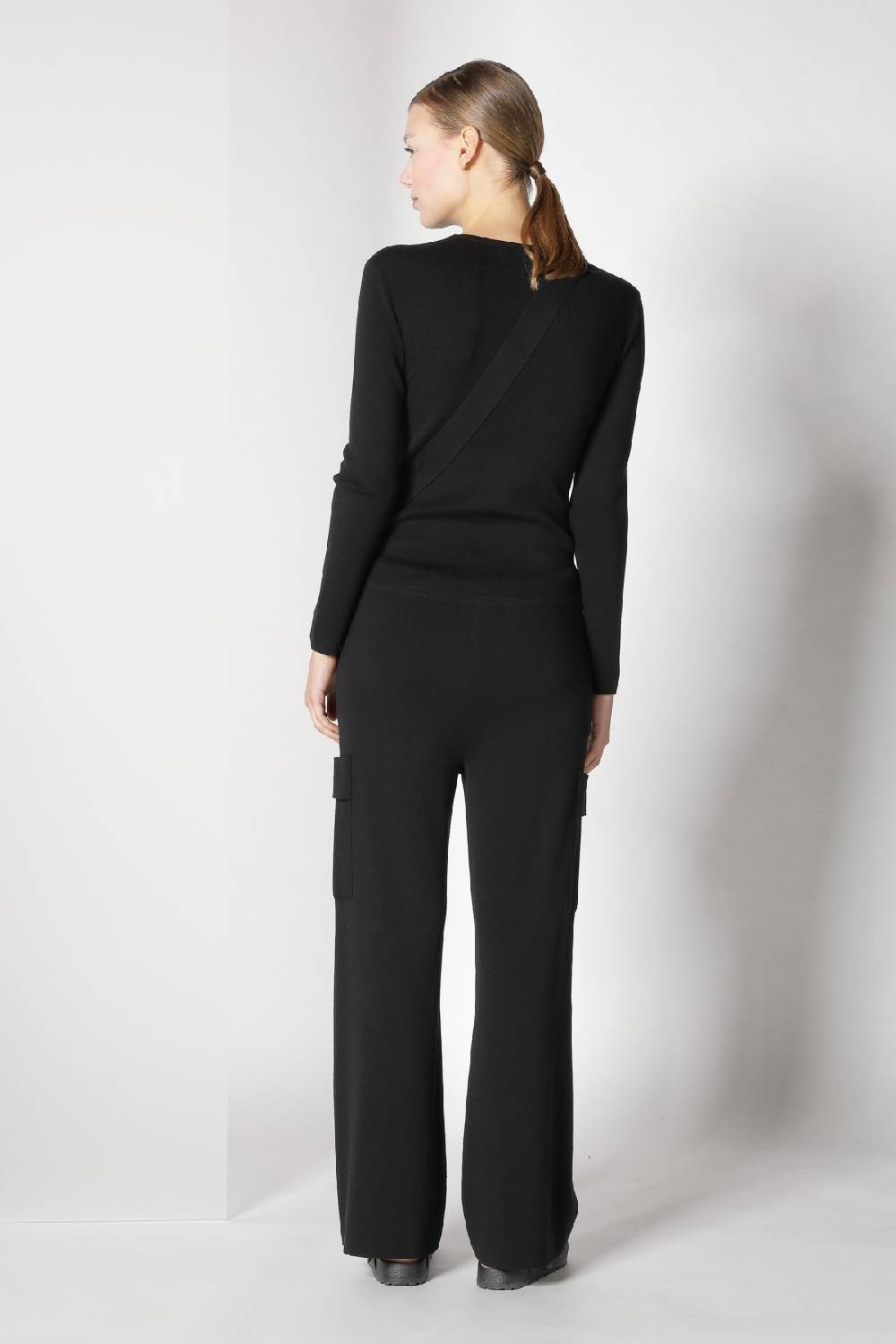 Sminfinity fitted crewneck + cargo bellbottom pants Bis zu 60% Rabatt