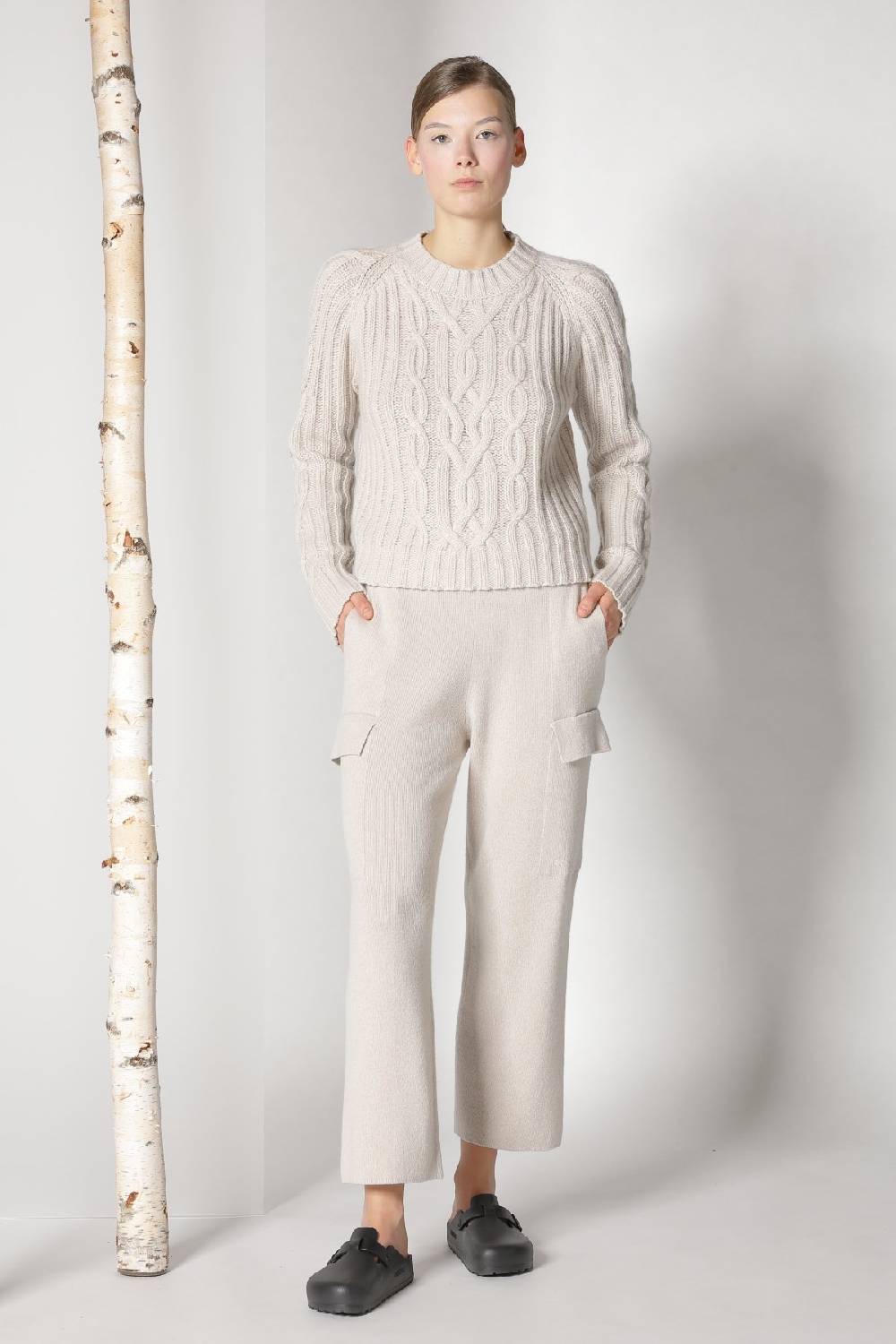 Sminfinity doubleface pea coat + chilly cable jumper + chilly cargo pants Im Verkauf