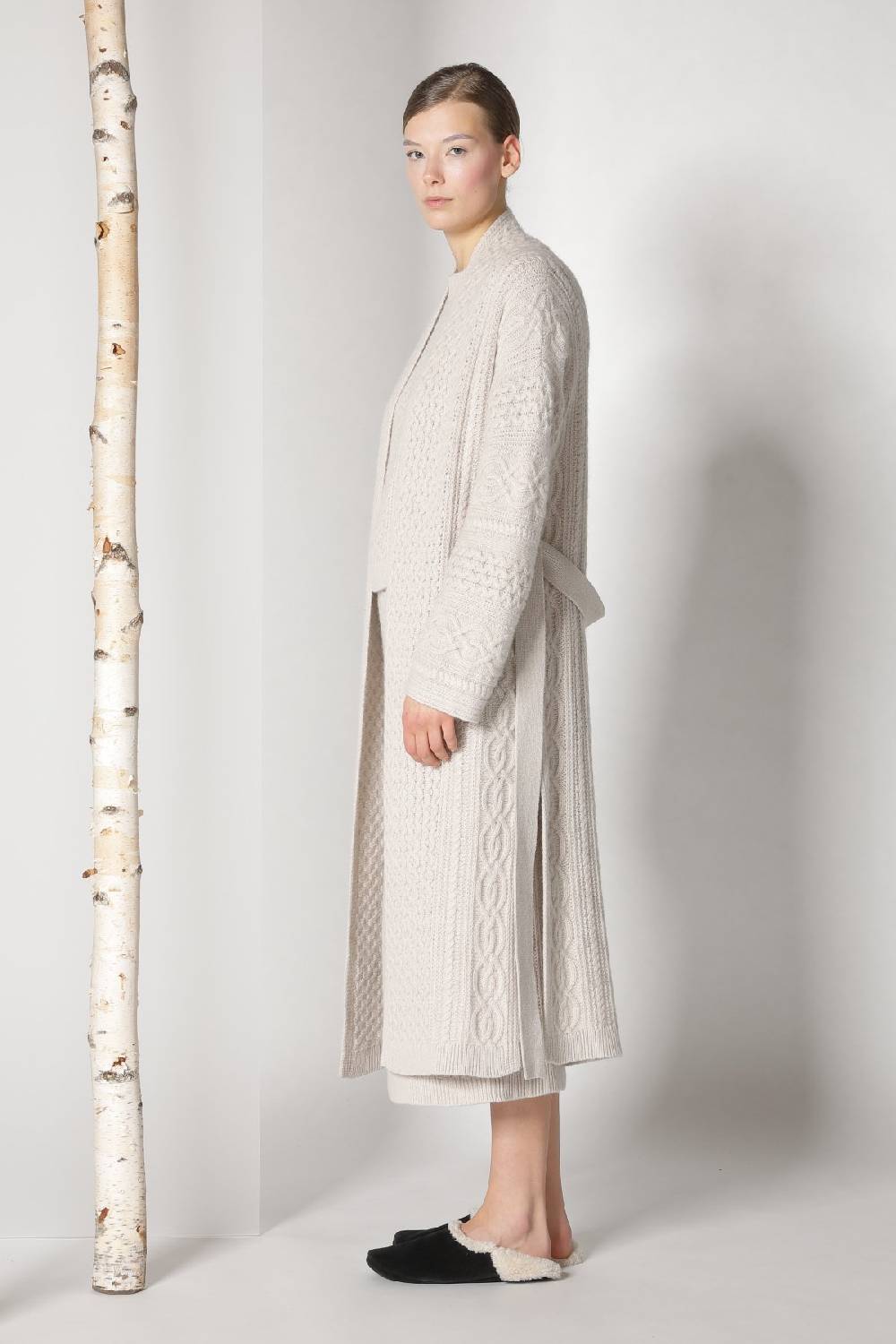 Sminfinity chilly cable maxi coat + chilly cable top + chilly cable maxi skirt Online