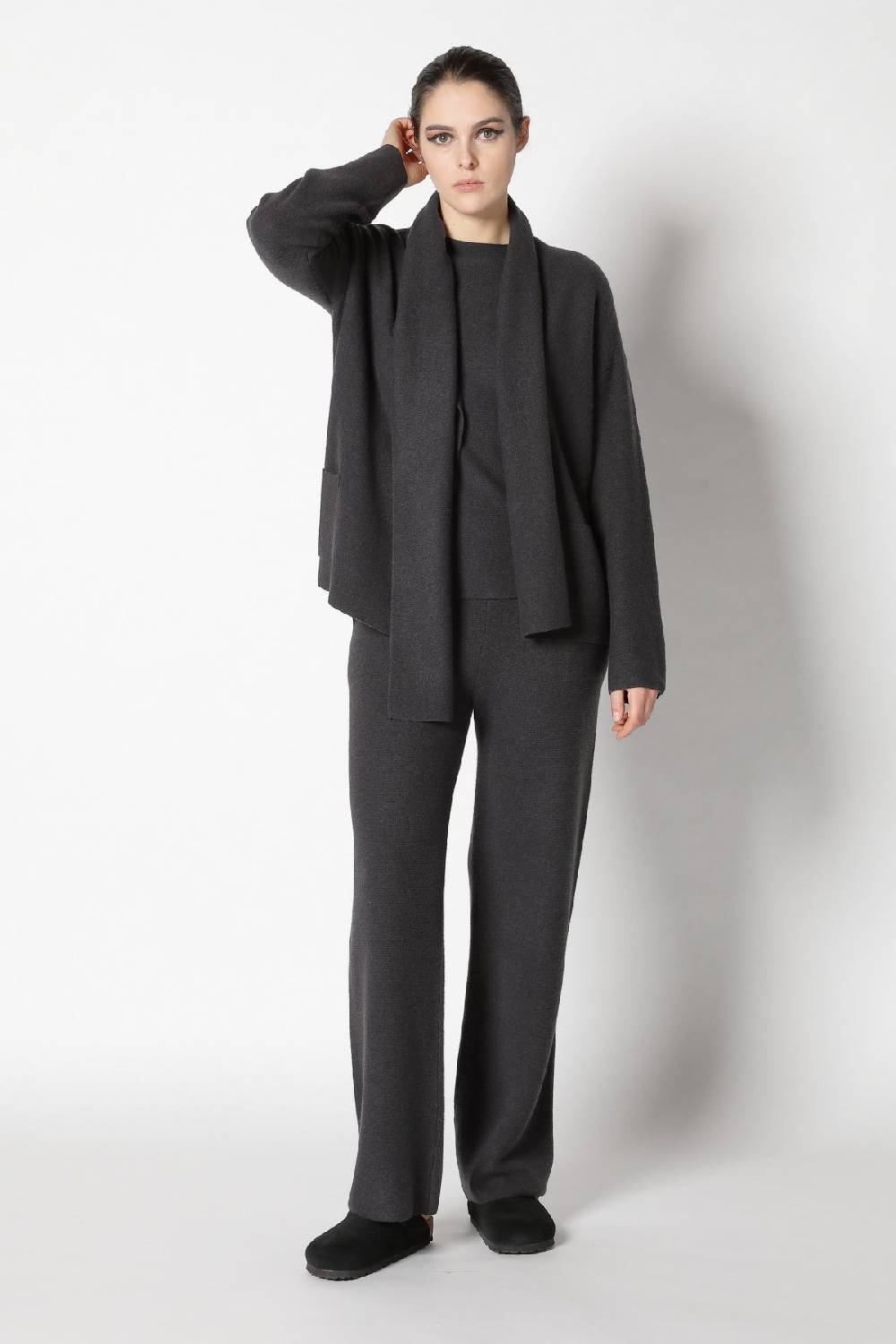 Sminfinity garter scarf jacket + garter T jumper + garter palazzo pants Blitzverkäufe