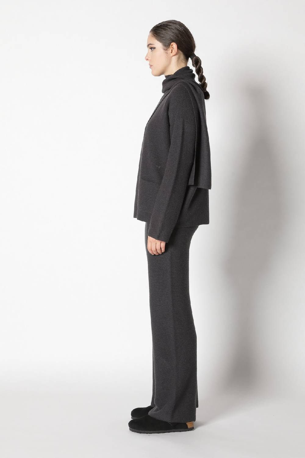 Sminfinity garter scarf jacket + garter T jumper + garter palazzo pants Blitzverkäufe