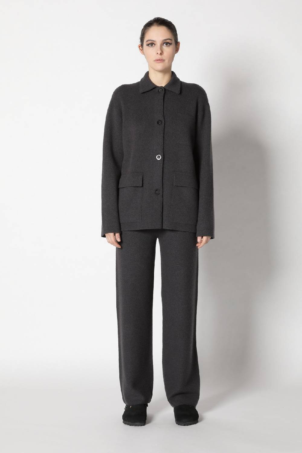 Sminfinity doubleface shirtjacket + garter palazzo pants Limitierter Zeitrabatt