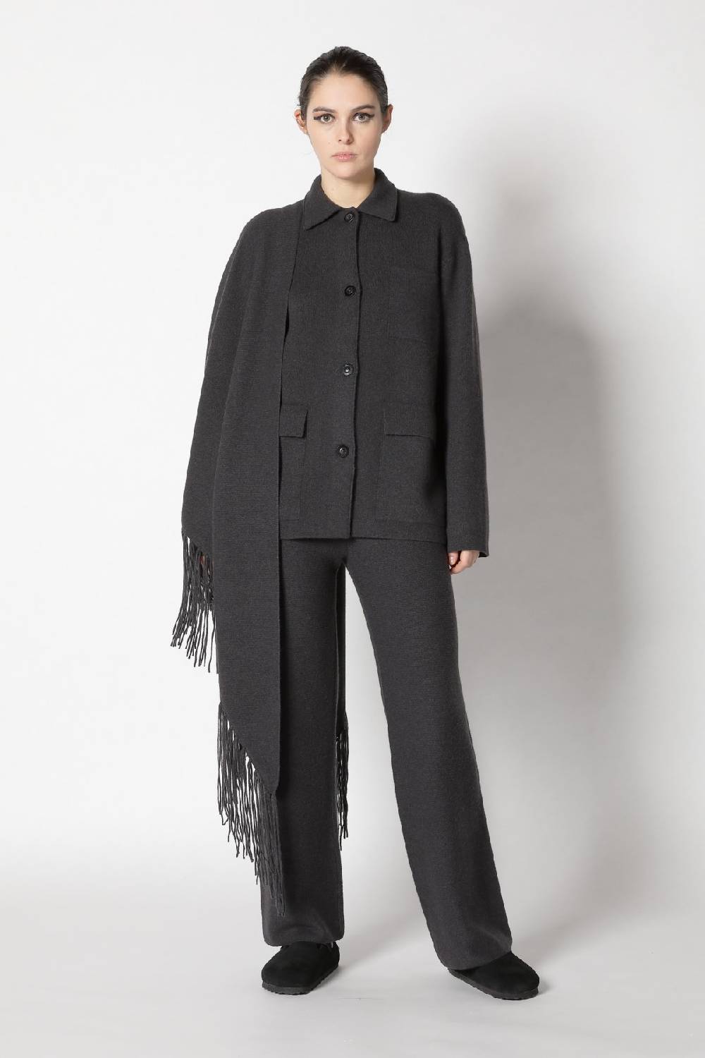 Sminfinity doubleface shirtjacket + garter palazzo pants Limitierter Zeitrabatt