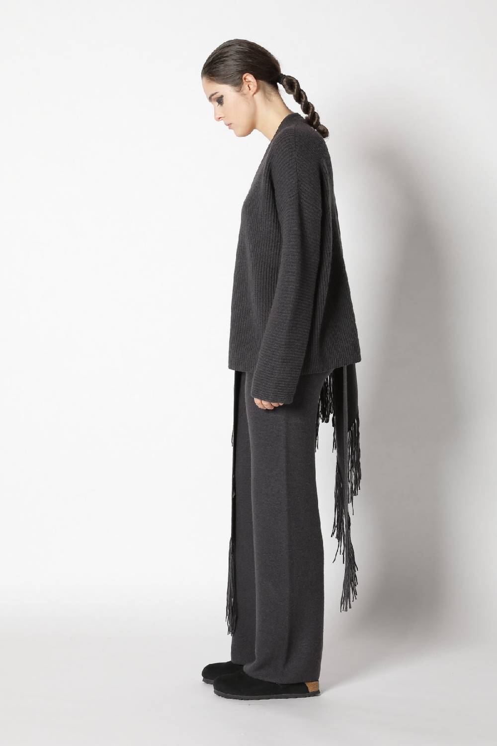 Sminfinity slouchy rib jumper + garter triangle + garter palazzo pants Fabrik Onlineshop