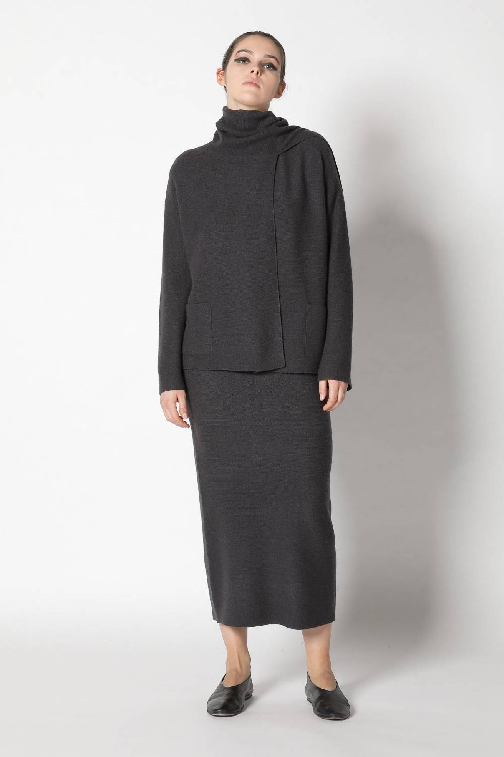 Sminfinity garter scarf jacket + garter maxi skirt Rabatt