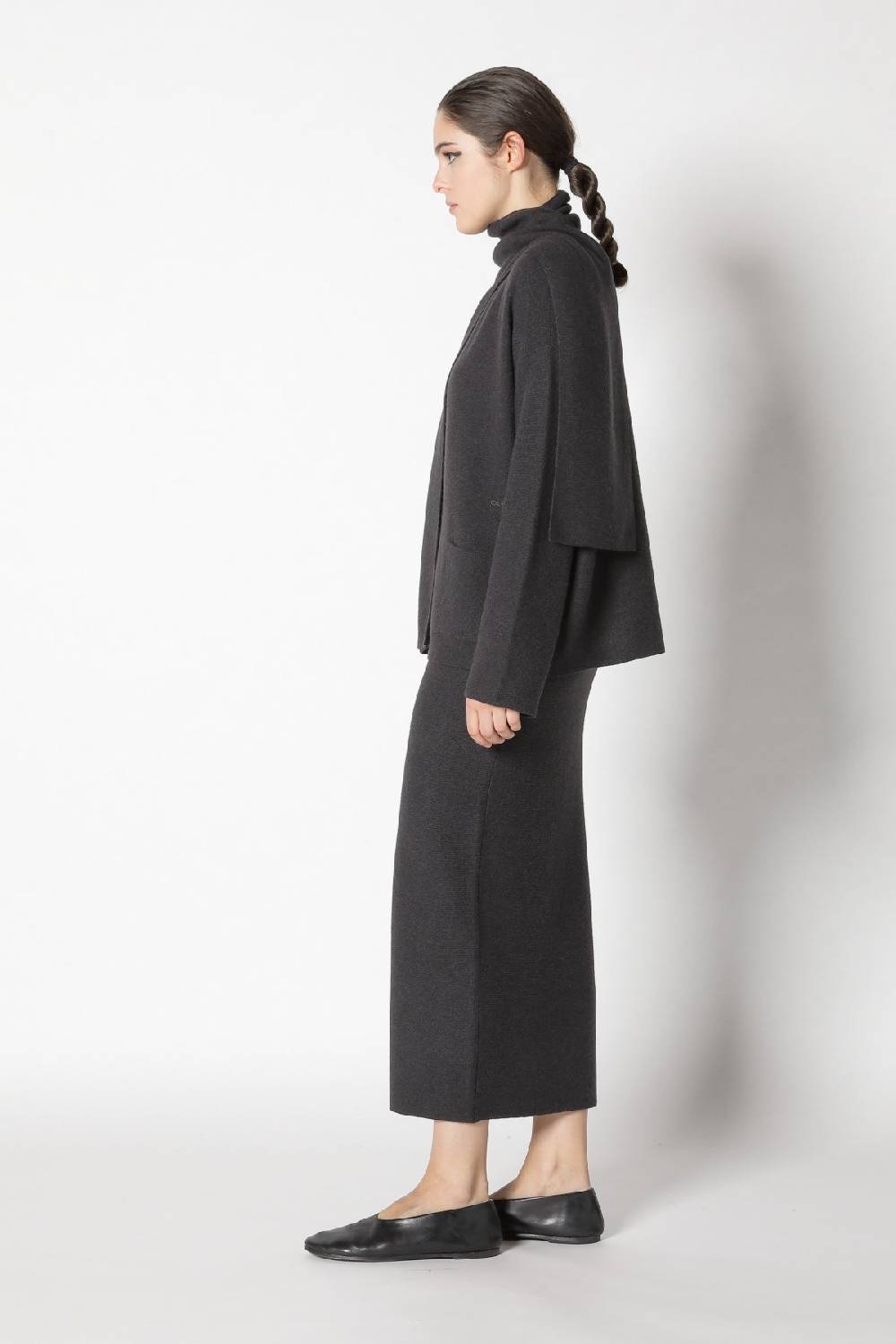 Sminfinity garter scarf jacket + garter maxi skirt Rabatt