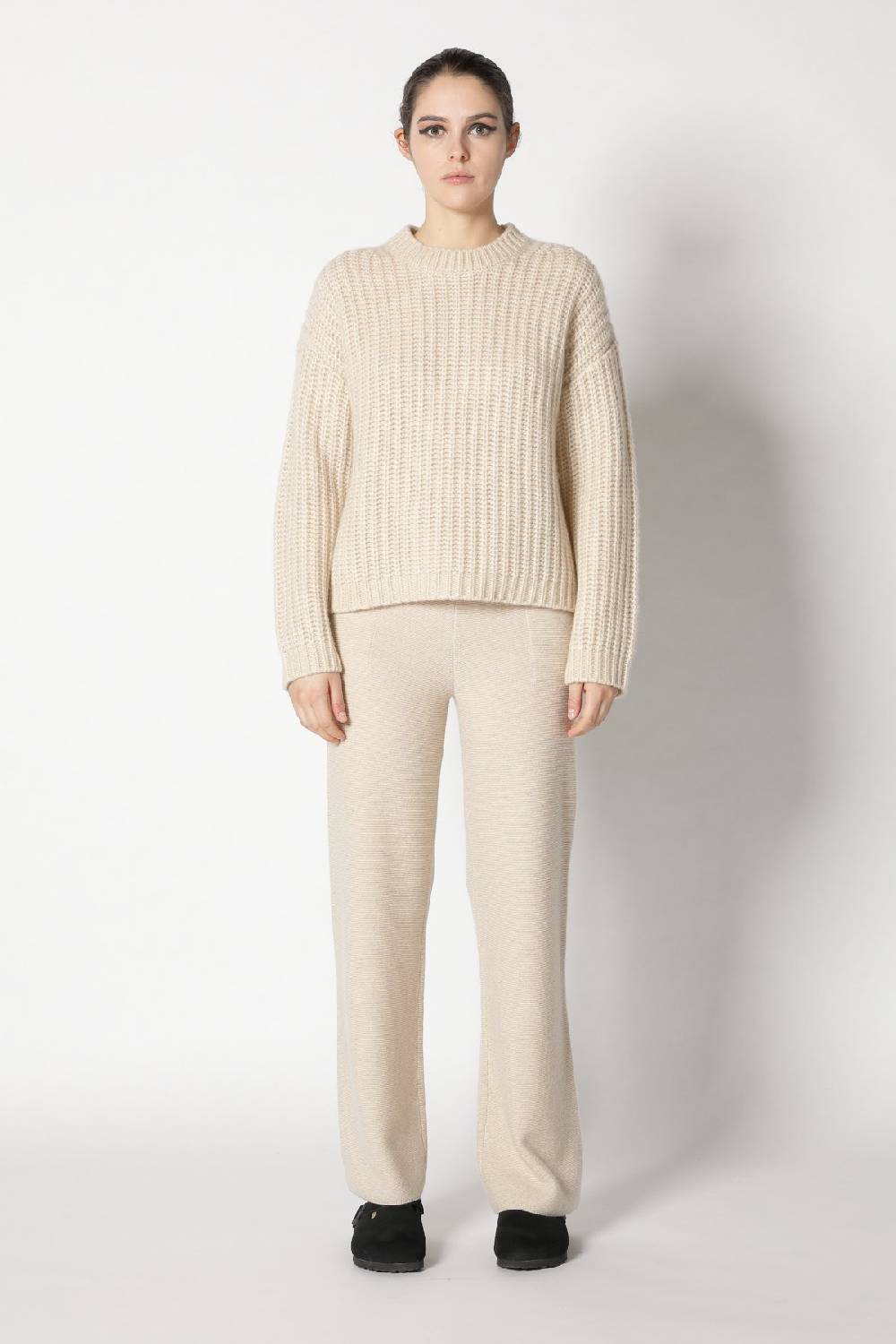 Sminfinity blurry chunky crewneck + garter palazzo pants Saisonschlussverkauf