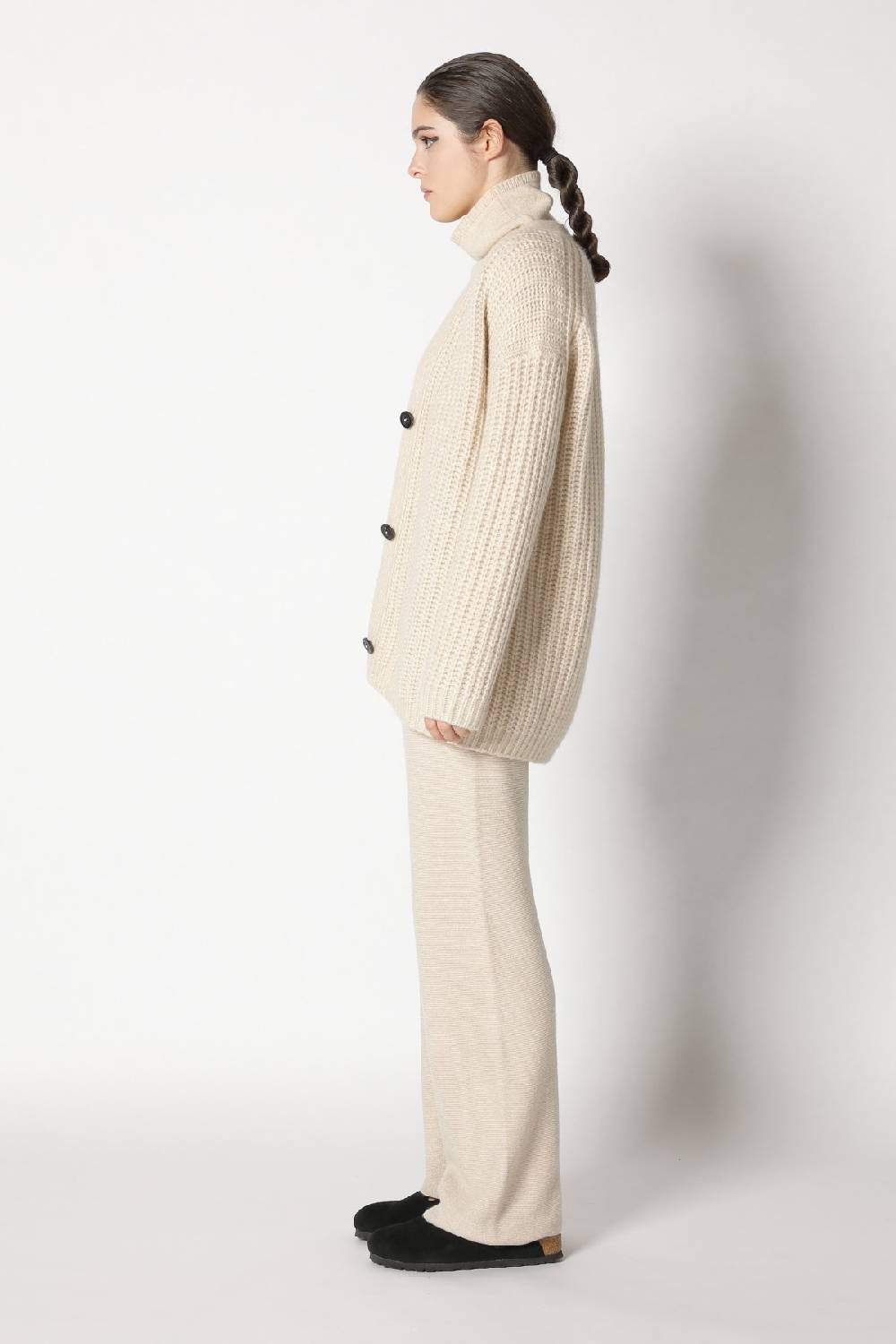 Sminfinity blurry chunky cardy + blurry turtle top + garter palazzo pants Black Friday