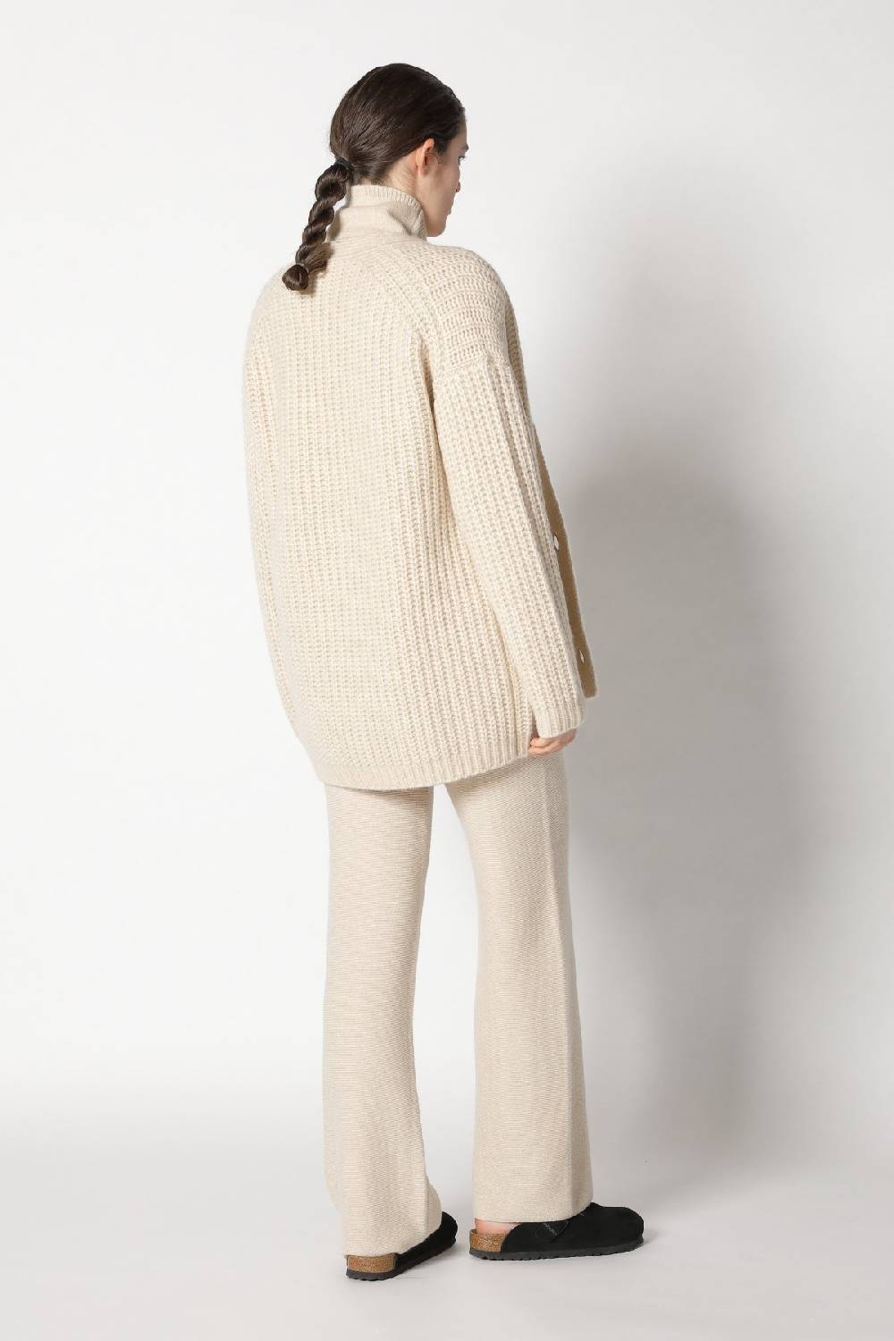 Sminfinity blurry chunky cardy + blurry turtle top + garter palazzo pants Black Friday