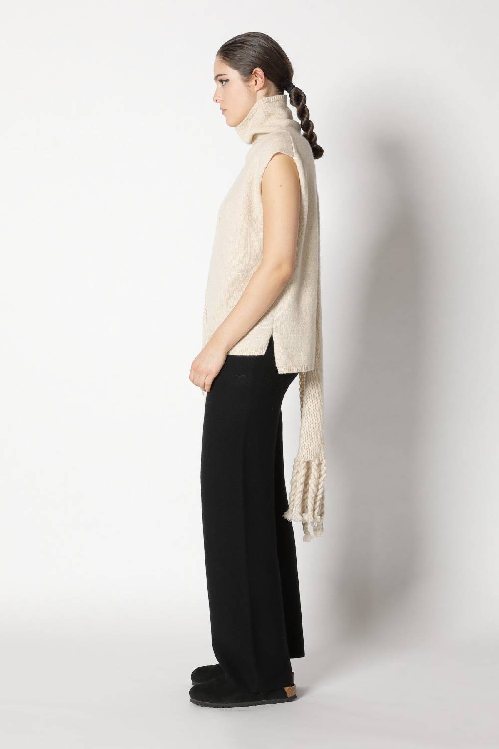 Sminfinity blurry turtle top + garter palazzo pants + blurry chunky scarf Osterangebot