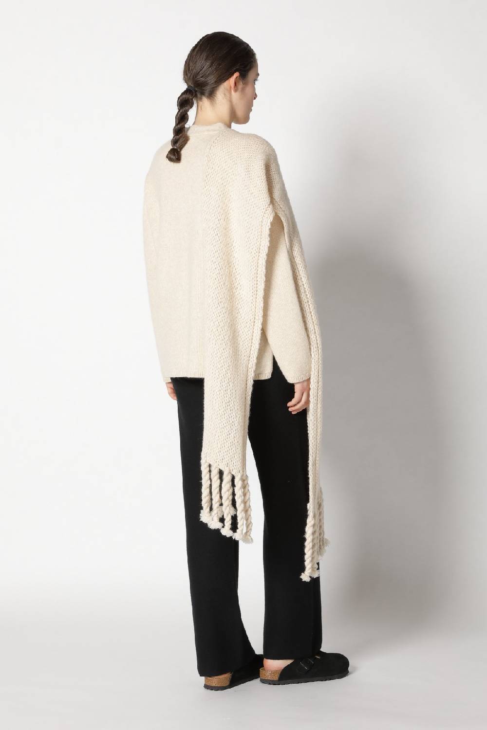 Sminfinity blurry V jumper + blurry chunky scarf + garter palazzo pants Muttertagsangebot