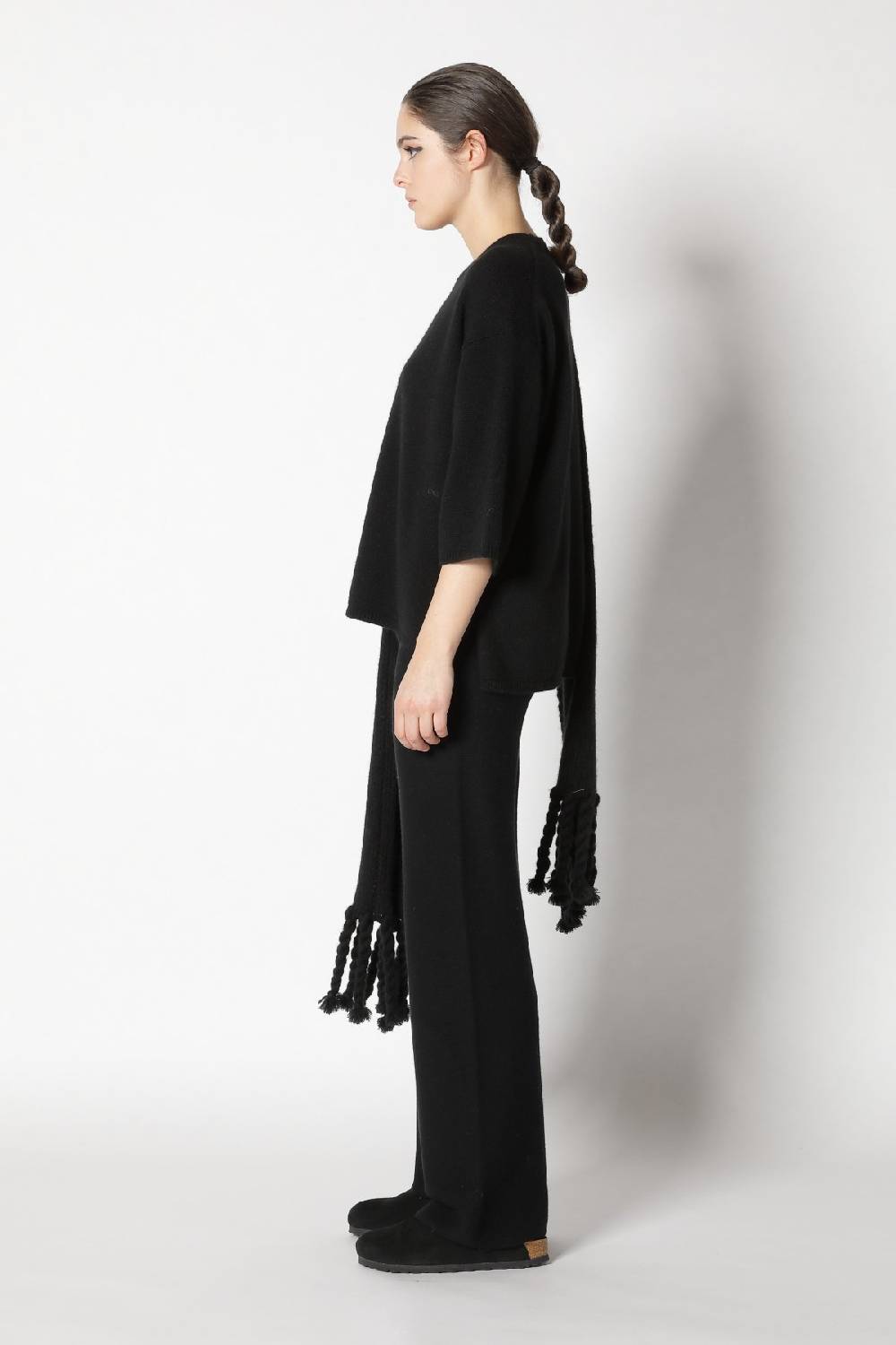 Sminfinity blurry crew jumper + blurry chunky scarf + garter palazzo pants Valentinstagsangebot