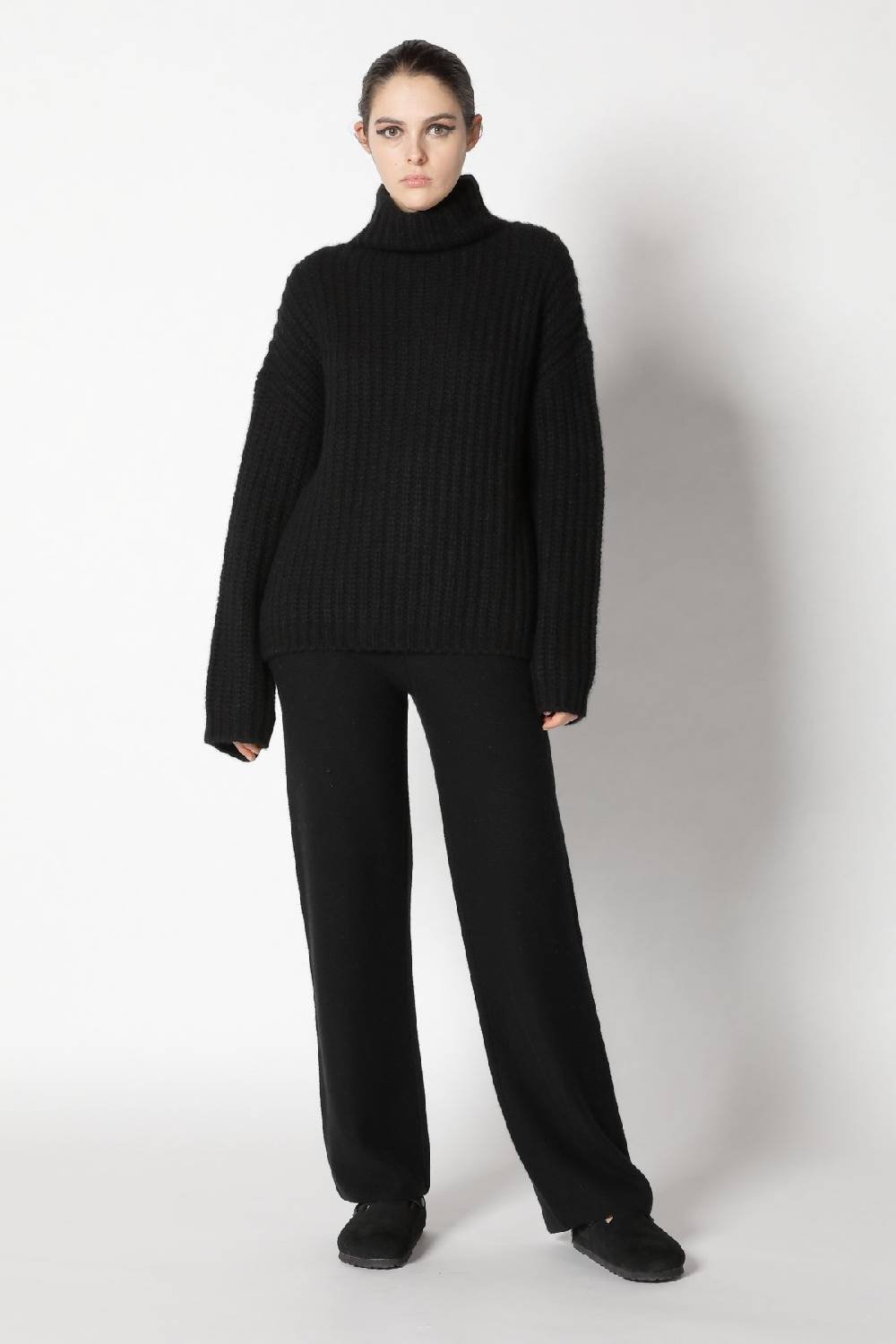 Sminfinity blurry chunky crewneck + garter palazzo pants Lagerräumung