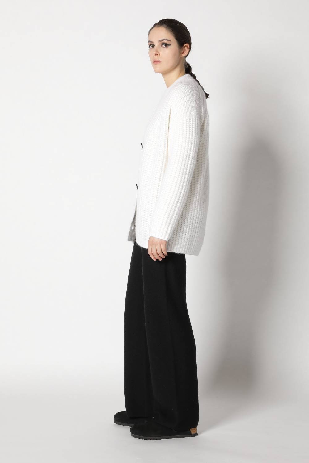 Sminfinity blurry chunky cardy + blurry chunky crewneck + garter palazzo pants Bestseller