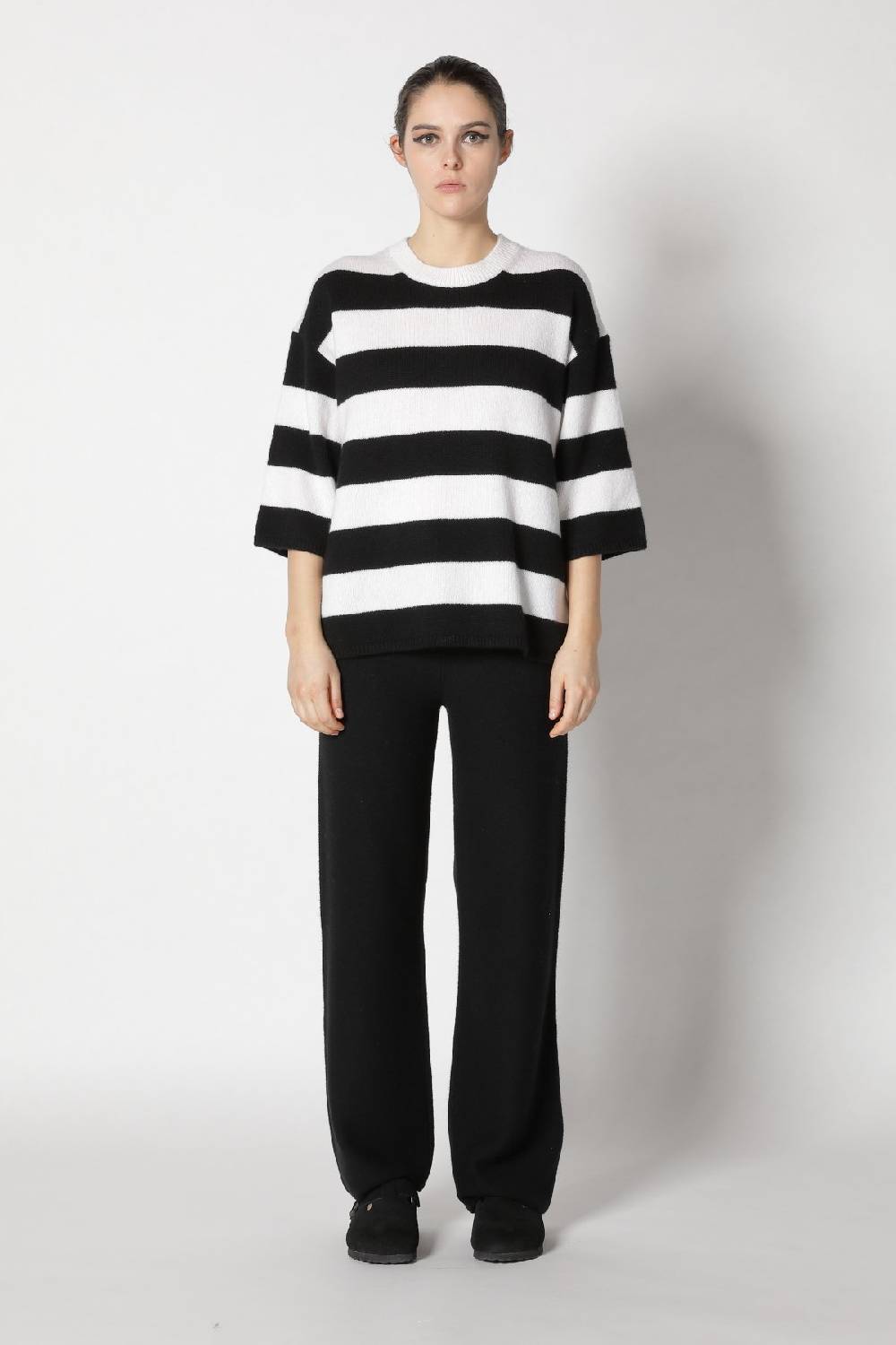 Sminfinity blurry stripe jumper + garter palazzo pants Saisonale Angebote