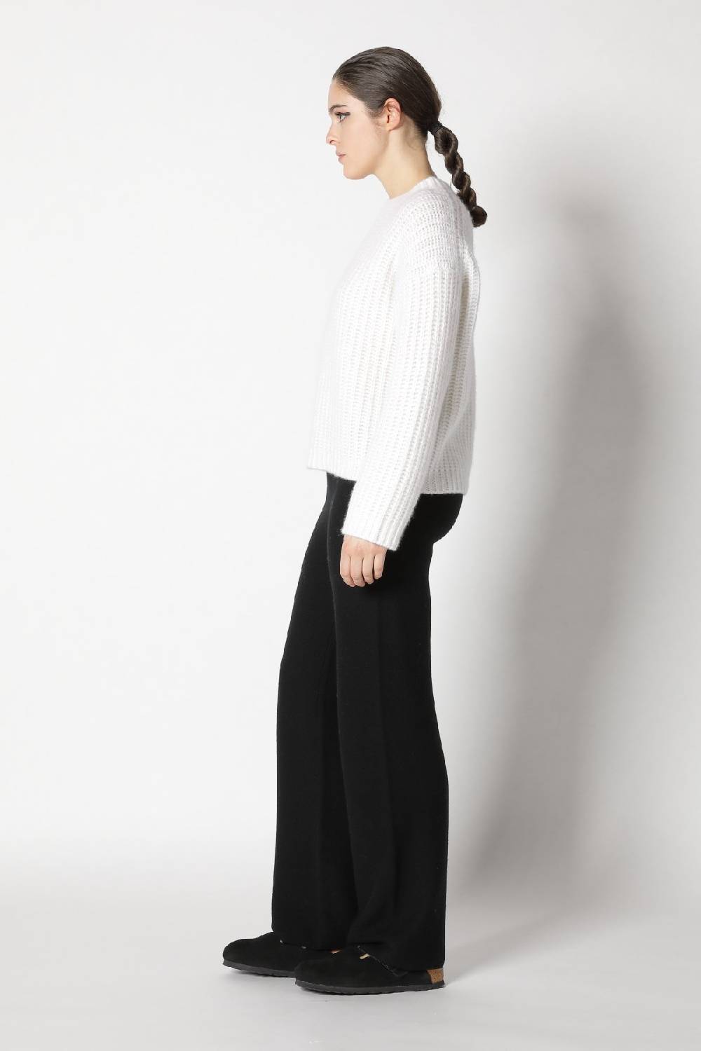 Sminfinity blurry chunky crewneck + garter palazzo pants Räumungsverkauf