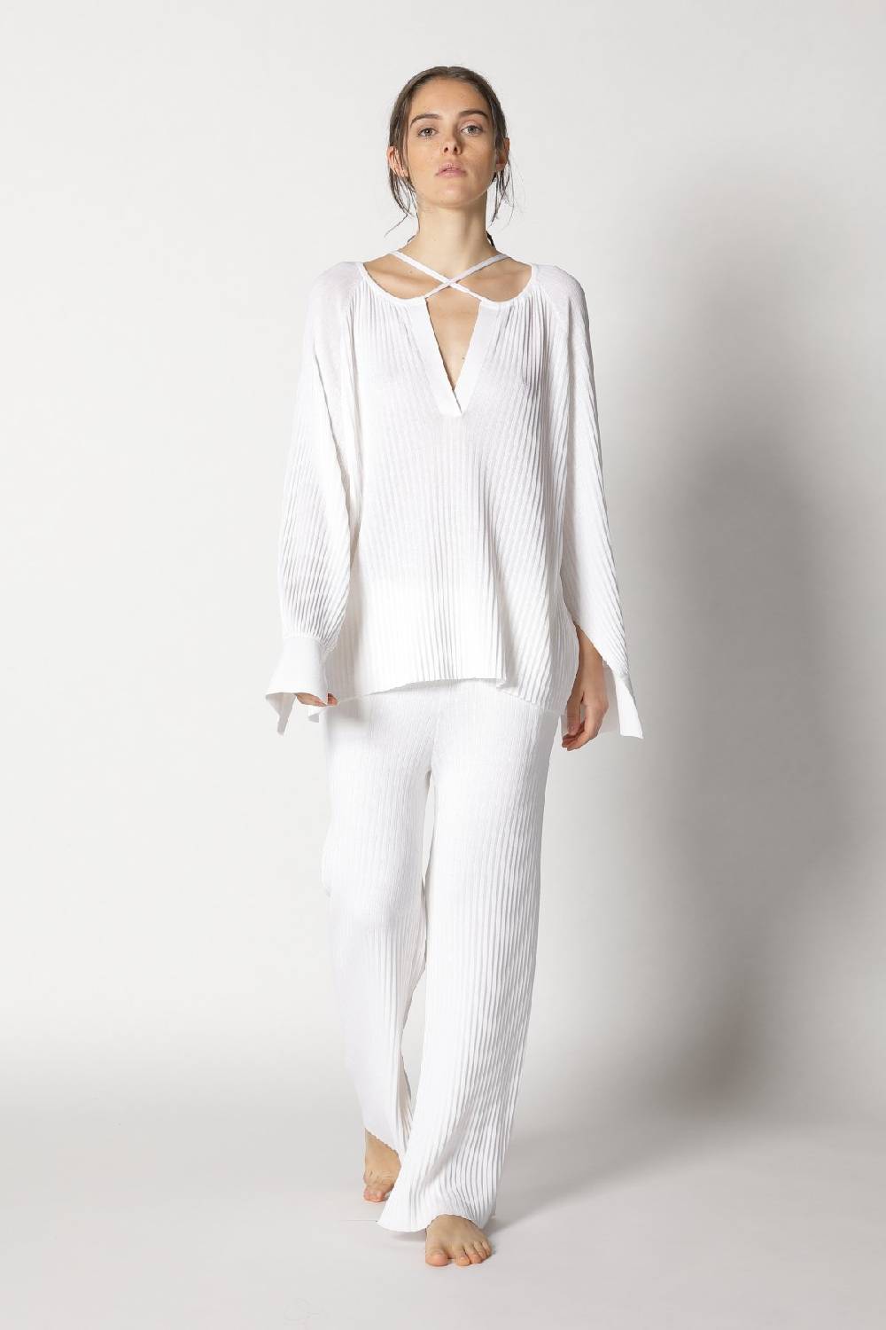 Sminfinity plissé drape tunic + milano culotte Bis zu 60% Rabatt