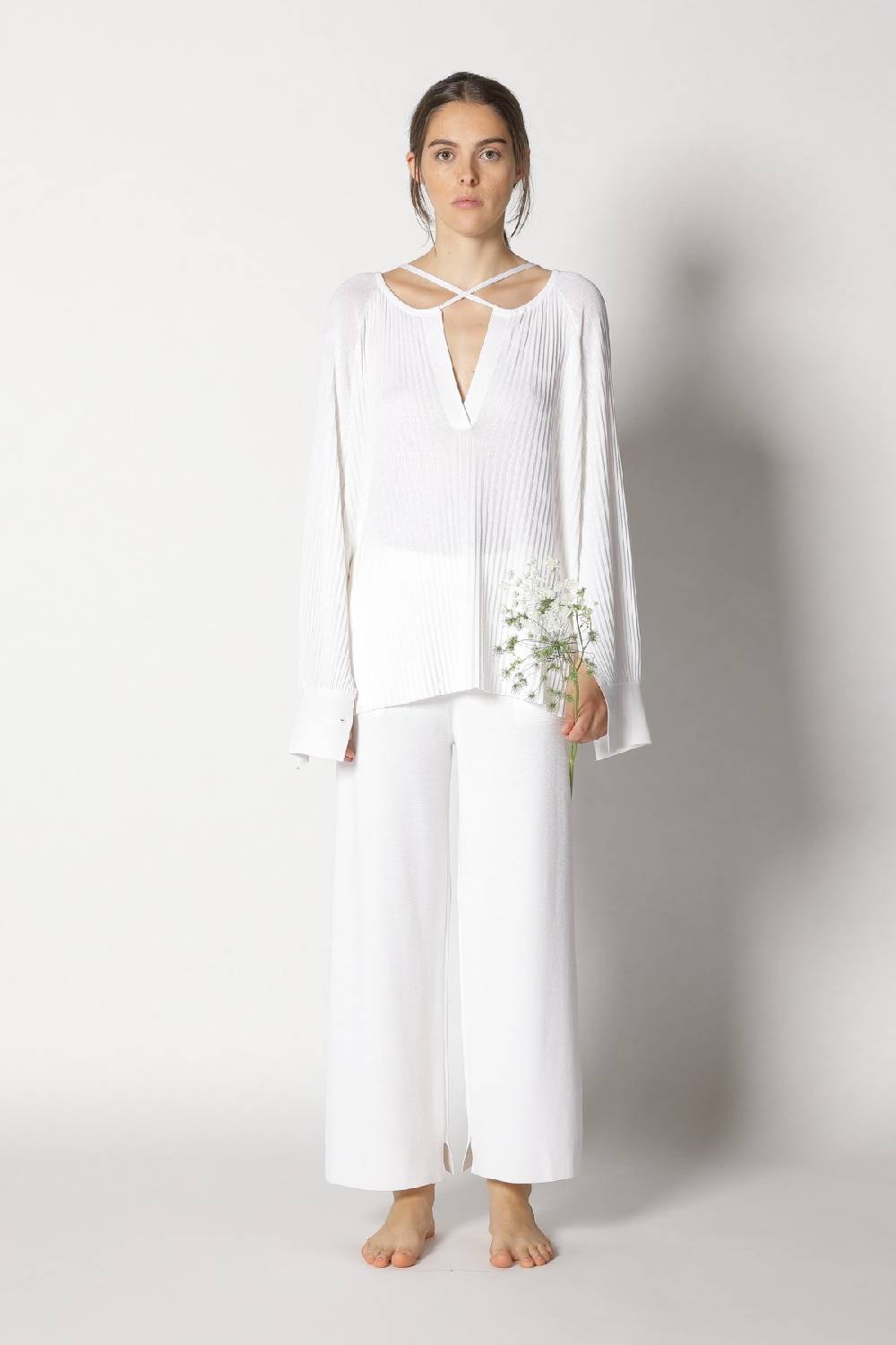 Sminfinity plissé drape tunic + milano culotte Bis zu 60% Rabatt