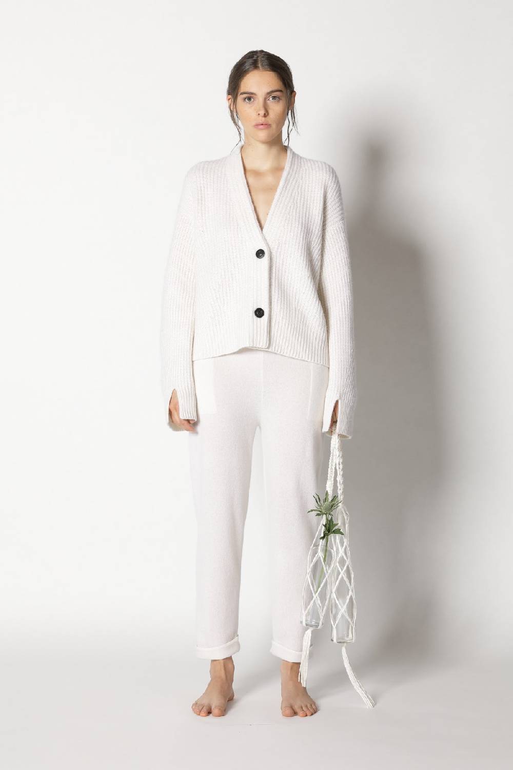 Sminfinity icon rib cardigan + pure boat pants Bis zu 55% Rabatt
