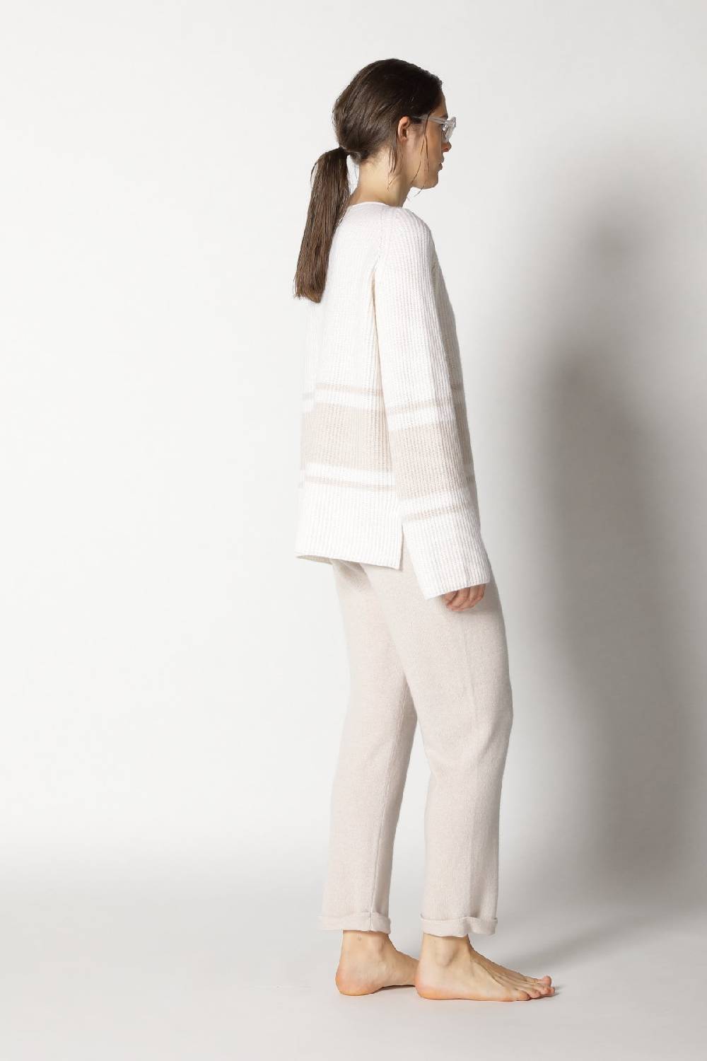 Sminfinity pure triped rib jumper + pure boat pants Super Rabatt