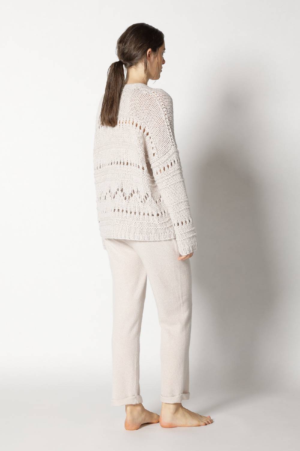 Sminfinity airy ajour V neck + pure boat pants Rabatte dieses Monats