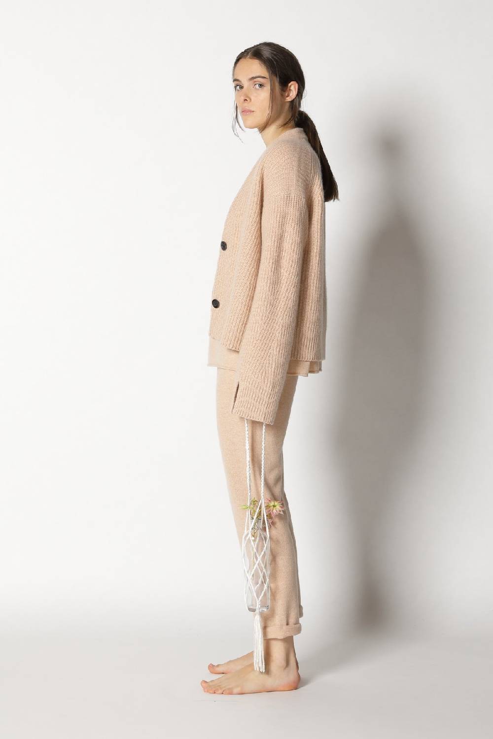 Sminfinity pure V neck + icon rib cardigan + pure boat pants Fabrik Onlineshop