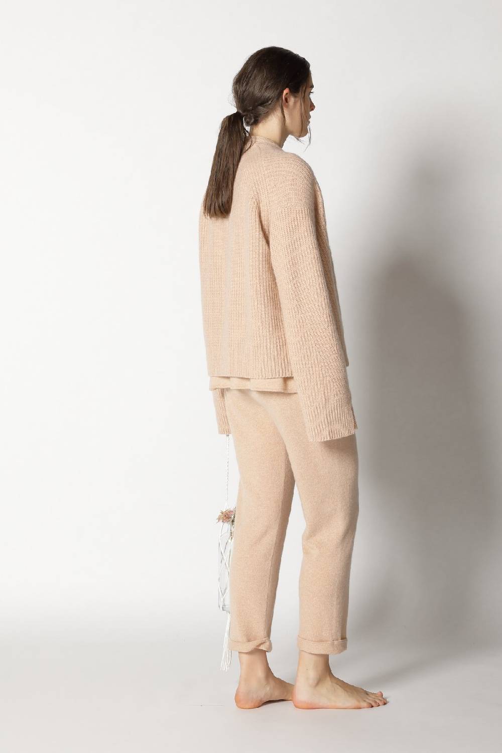 Sminfinity pure V neck + icon rib cardigan + pure boat pants Fabrik Onlineshop