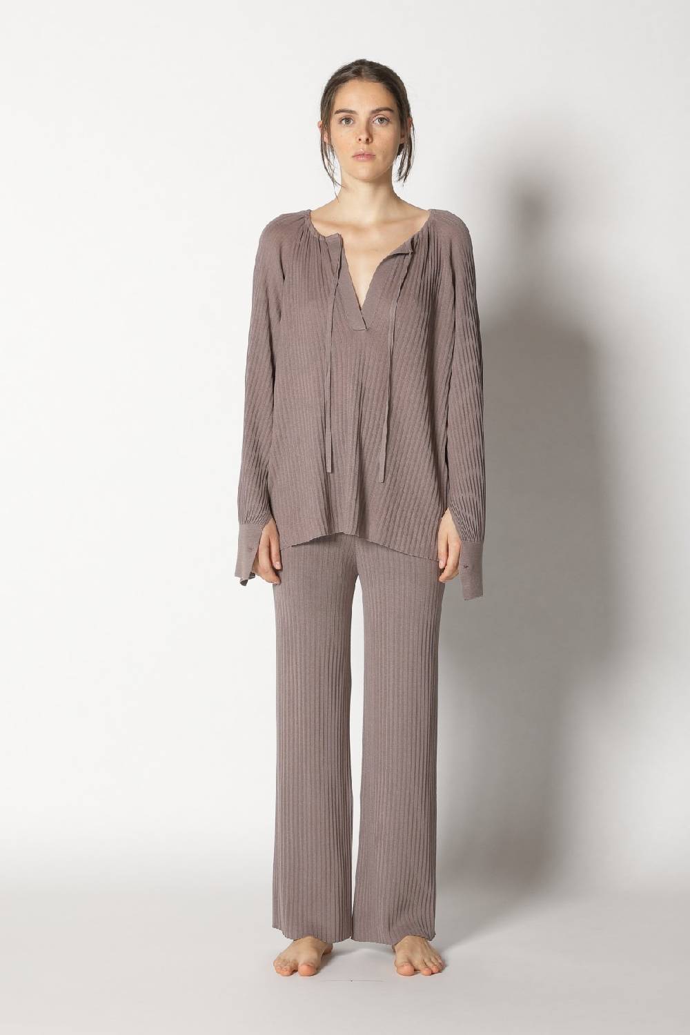 Sminfinity plissé drape tunic + plissé palazzo Flash Sale