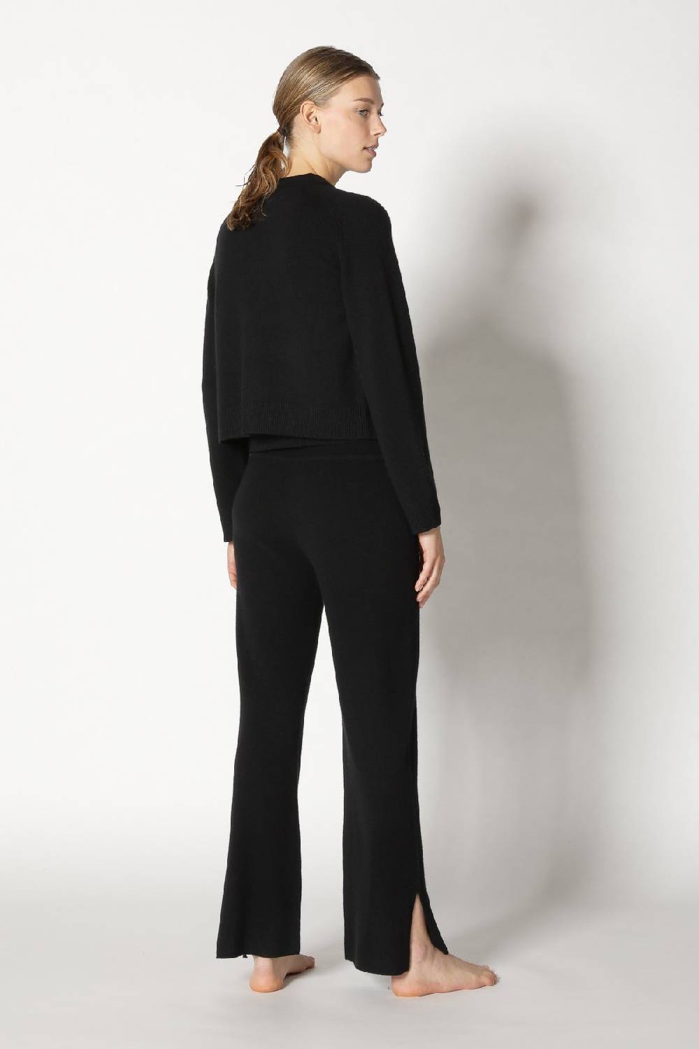 Sminfinity pure 2 ply crew jacket + pure 2 ply crew top + pure slitted pants Black Friday
