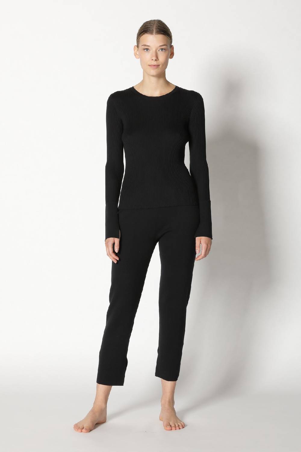Sminfinity silky rib crew jumper + silky cropped pants Osterangebot