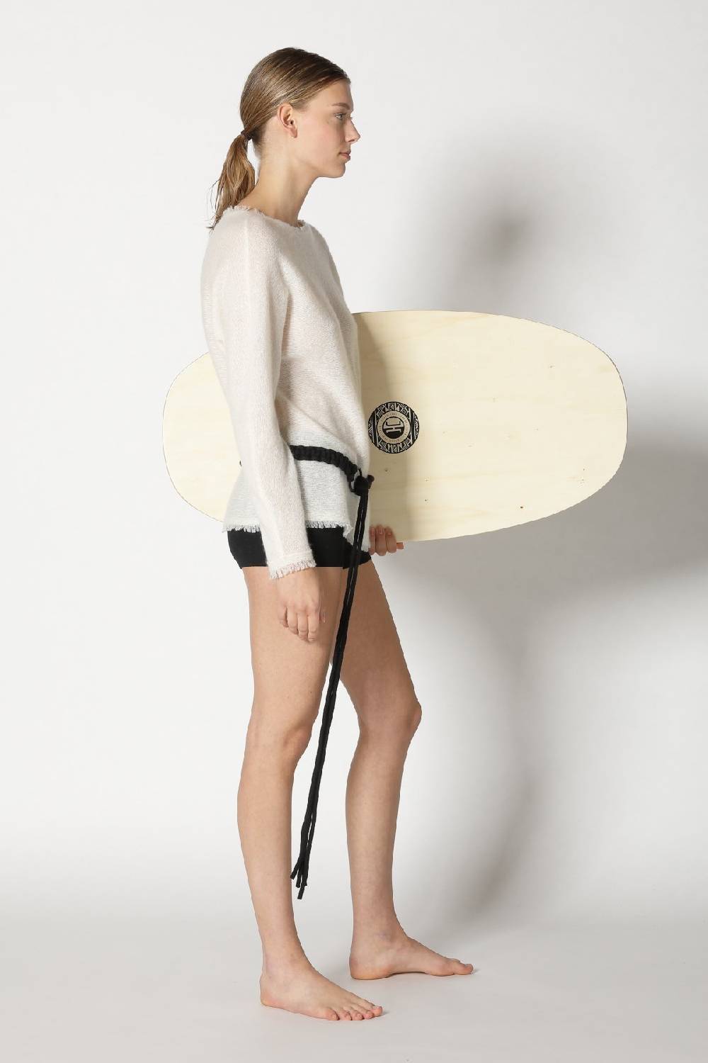 Sminfinity fluffy fringe boatneck + hang loose ring belt Vatertagsangebot