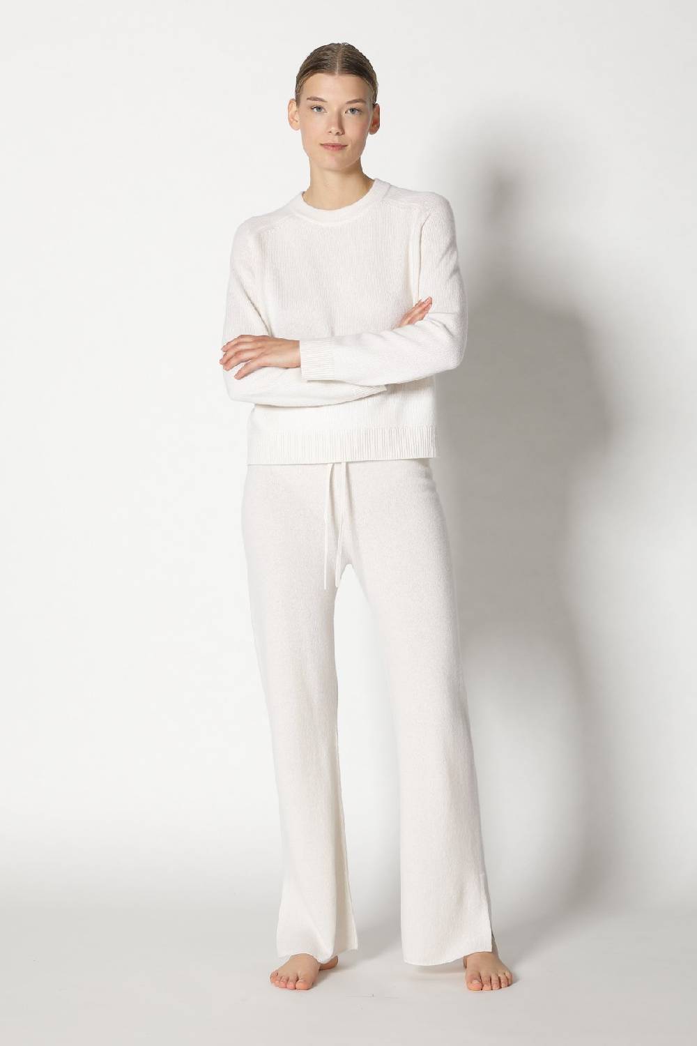Sminfinity pure 2 ply crew jumper + pure slitted pants Lagerräumung