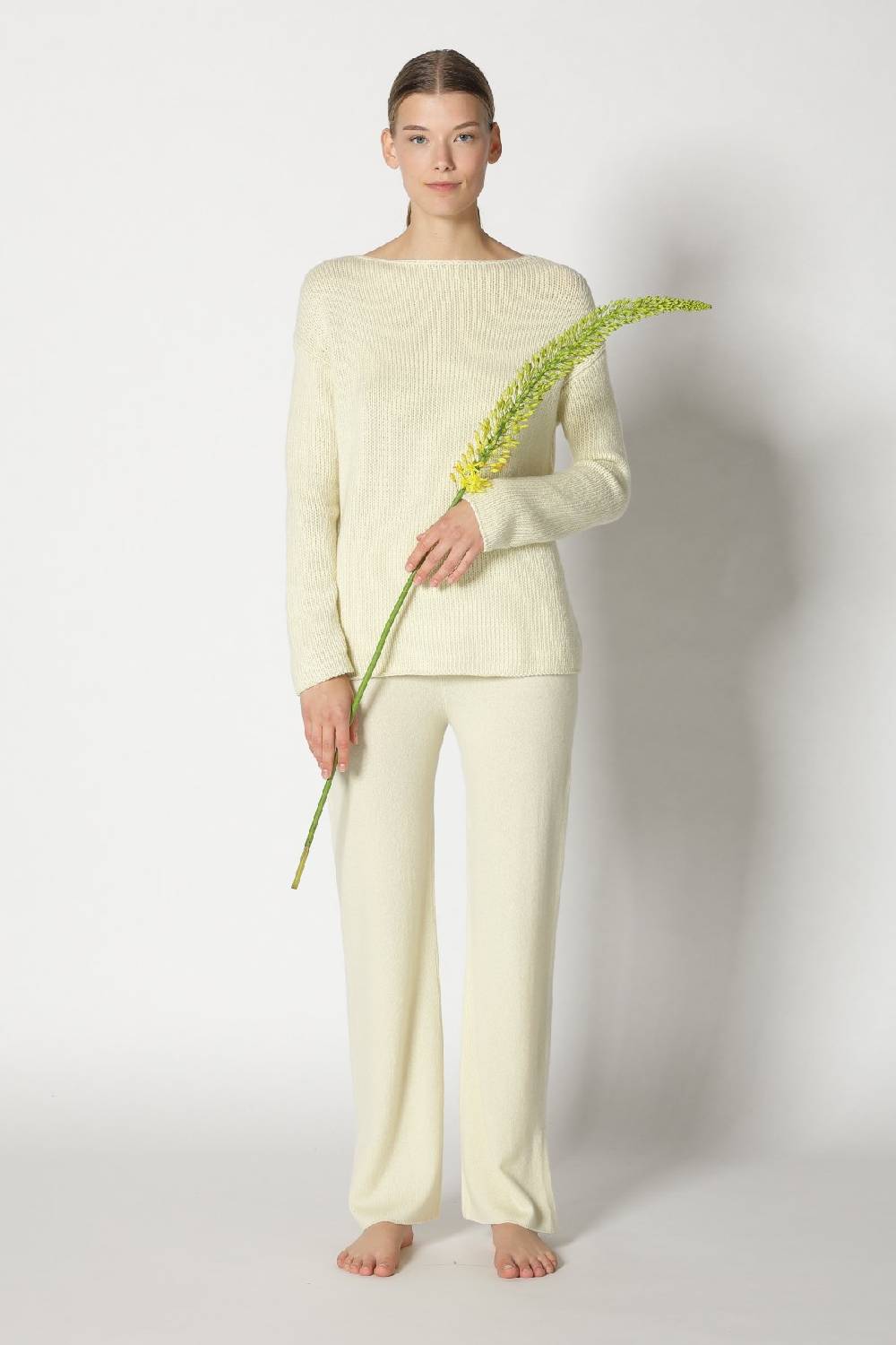 Sminfinity pure multi-ply jumper + pure slitted pants Heißer Verkauf