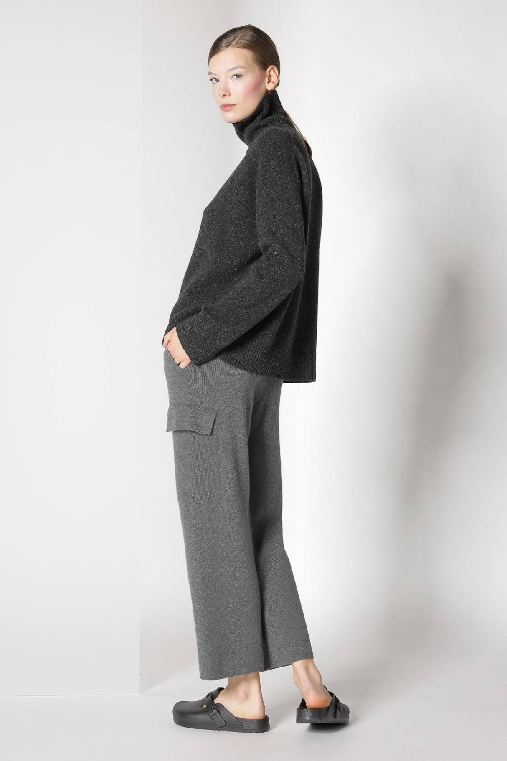 Sminfinity tweed turtle jumper + chilly cargo pants Super Rabatt