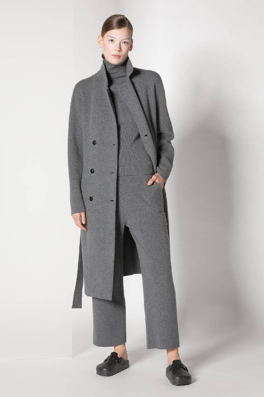 Sminfinity doubleface pea coat + chilly fitted turtleneck + chilly cargo pants Clearance-Verkauf
