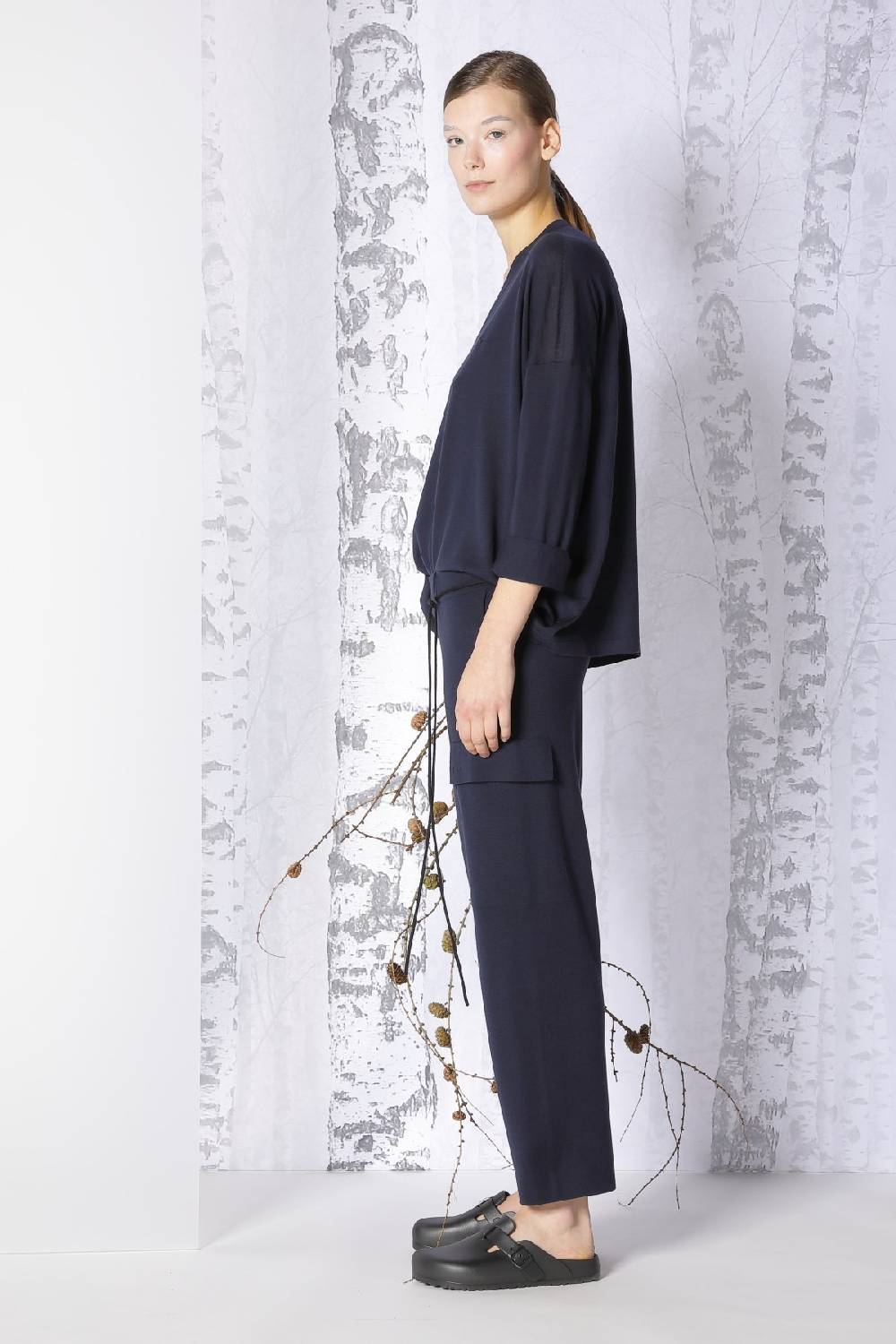 Sminfinity extrafine oversized V + milano cropped cargo pants zollfrei