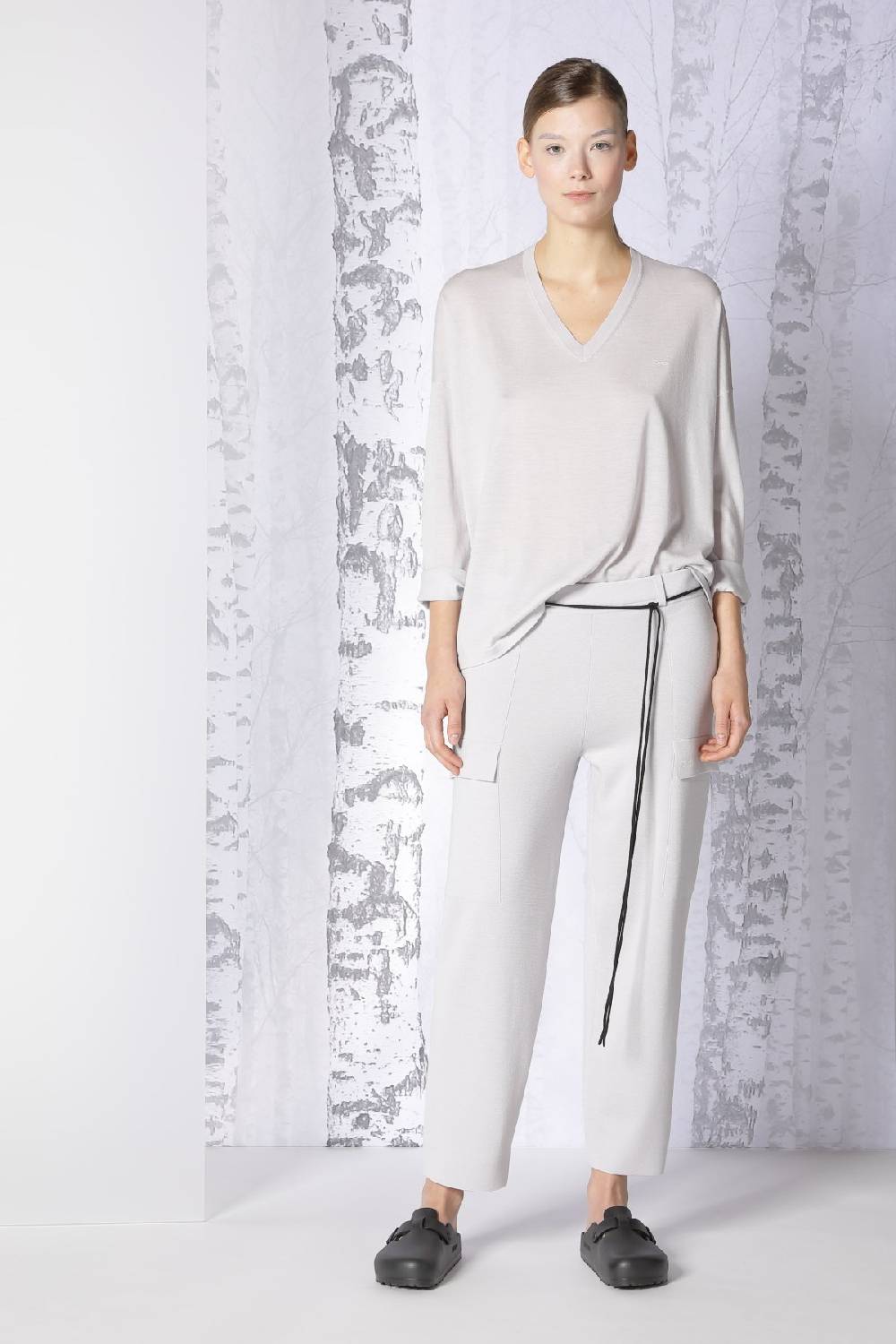Sminfinity extrafine oversized V + milano cropped cargo pants zollfrei