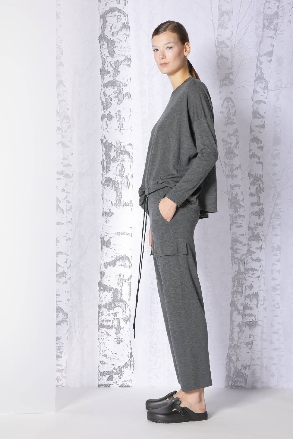 Sminfinity extrafine oversized crew + milano cropped cargo pants 50% Rabatt für begrenzte Zeit