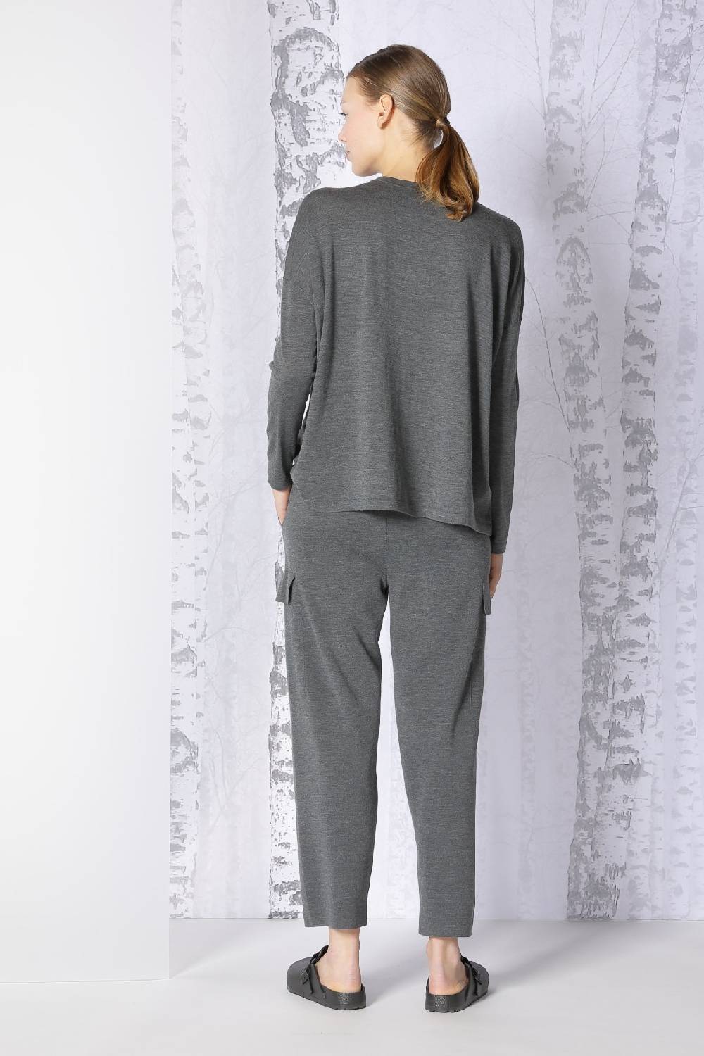 Sminfinity extrafine oversized crew + milano cropped cargo pants 50% Rabatt für begrenzte Zeit