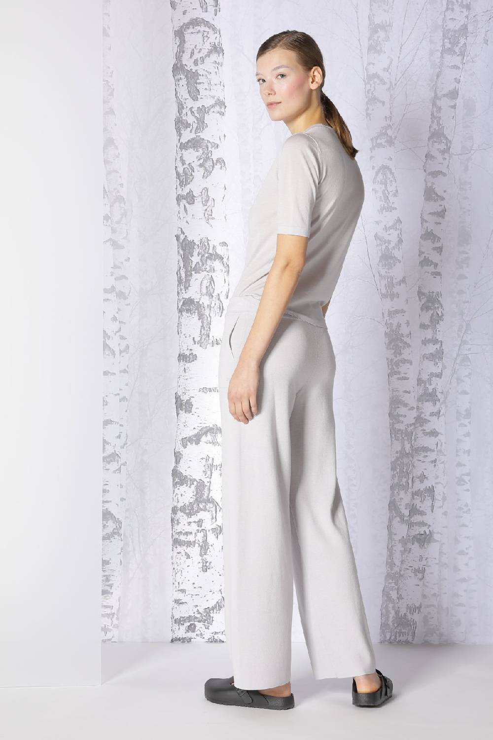Sminfinity extrafine fitted T + milano palazzo pants Online