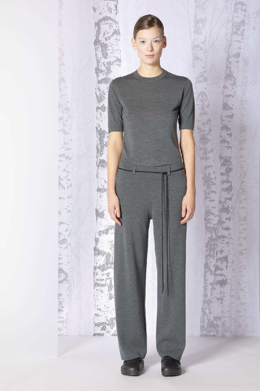 Sminfinity extrafine fitted T + milano palazzo pants Online