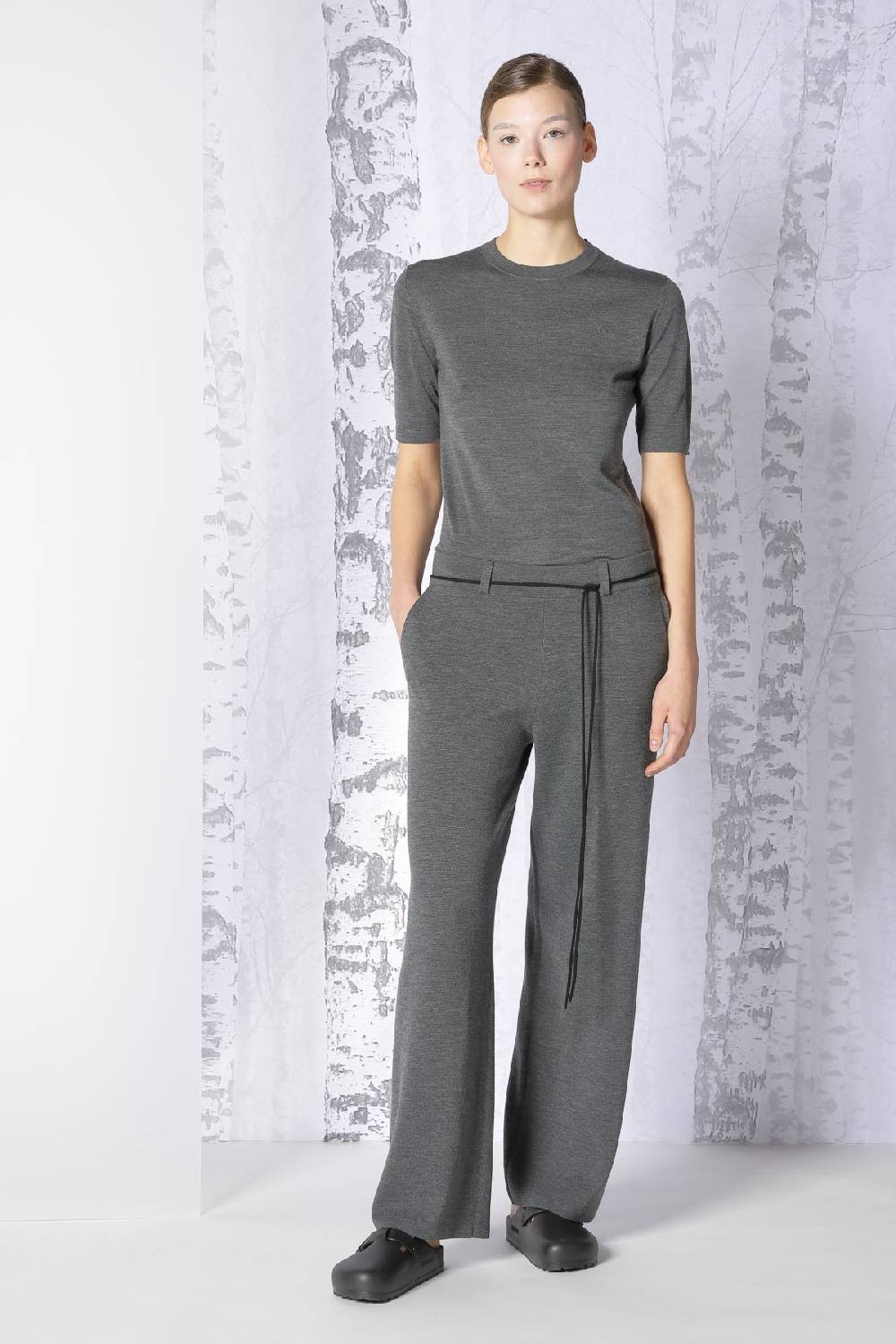 Sminfinity extrafine fitted T + milano palazzo pants Online