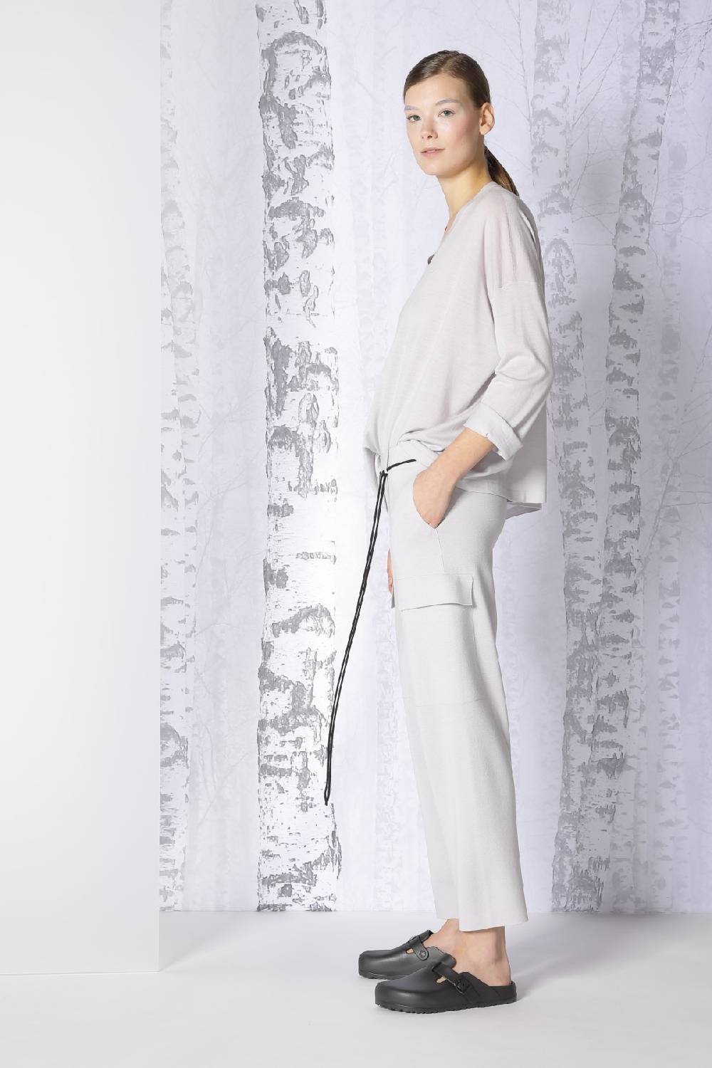 Sminfinity extrafine oversized V + milano cropped cargo pants Auslauf