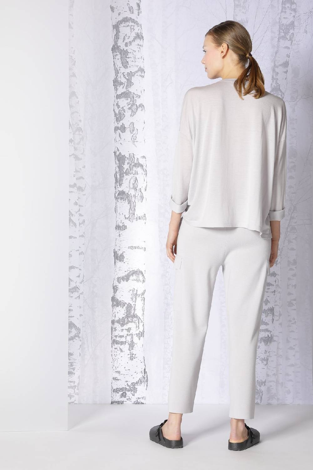 Sminfinity extrafine oversized V + milano cropped cargo pants Auslauf
